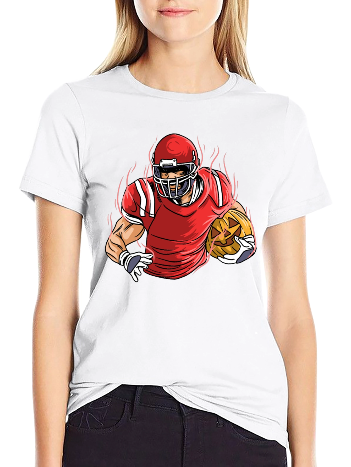 Football Pumpkin T-Shirt