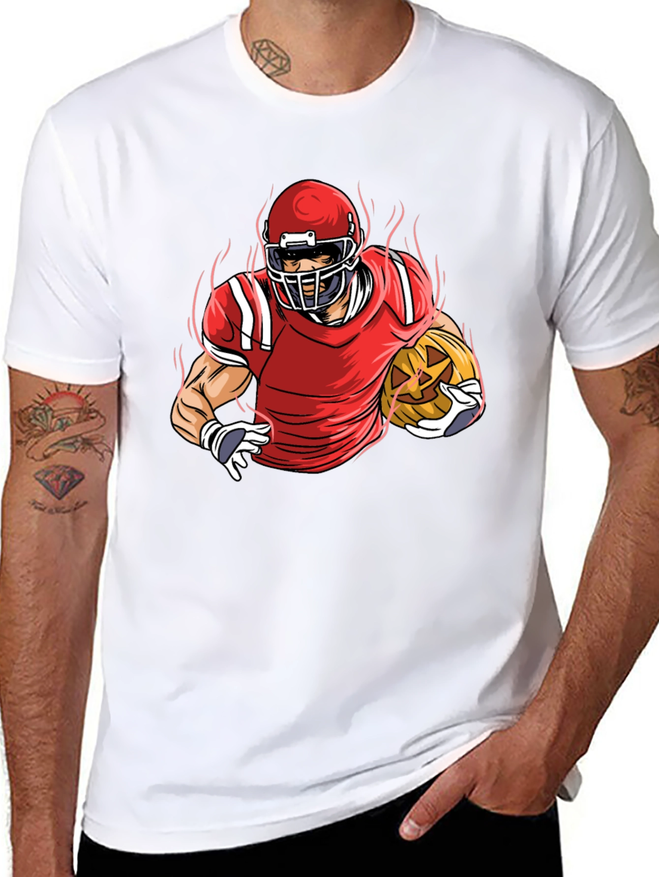 Football Pumpkin T-Shirt