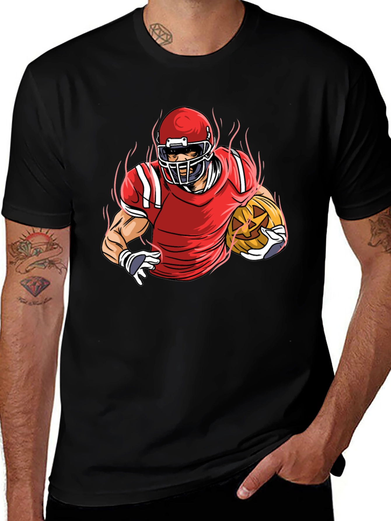 Football Pumpkin T-Shirt