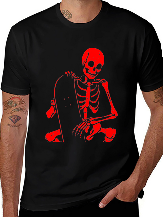 Skateboarding Skeleton Graphic Tee