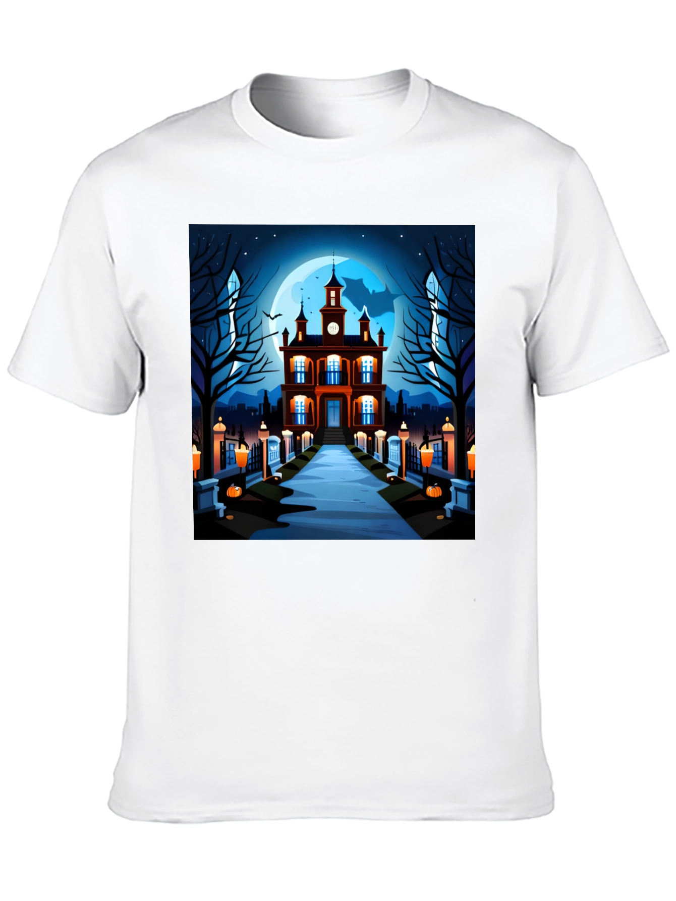 Spooky Halloween Haunted House T-Shirt