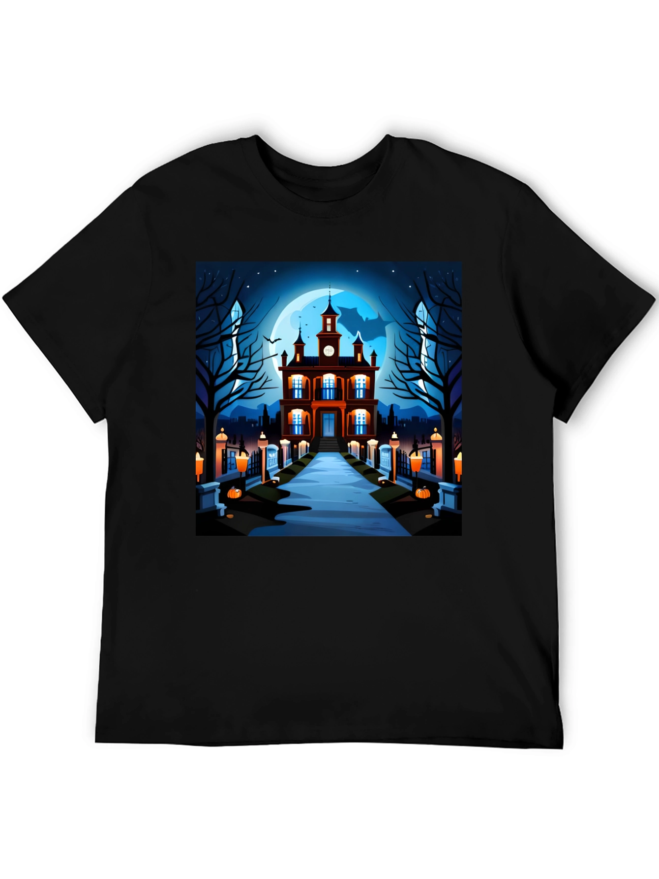Spooky Halloween Haunted House T-Shirt