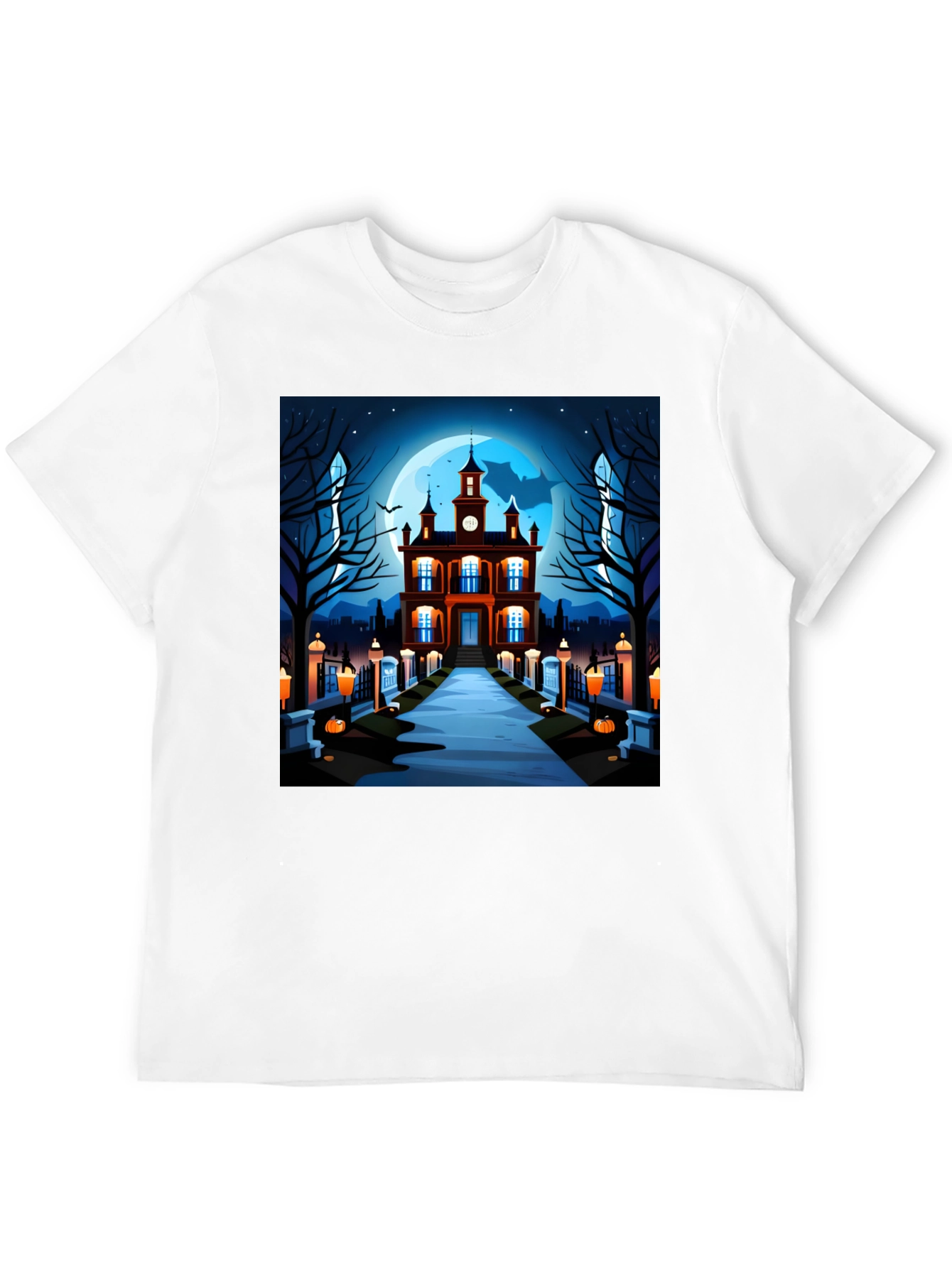 Spooky Halloween Haunted House T-Shirt