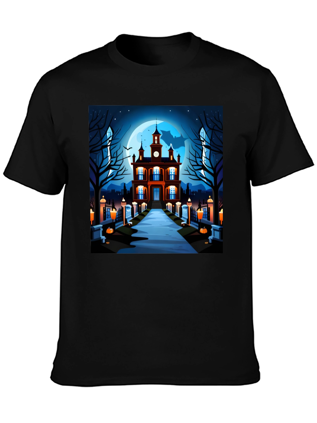 Spooky Halloween Haunted House T-Shirt