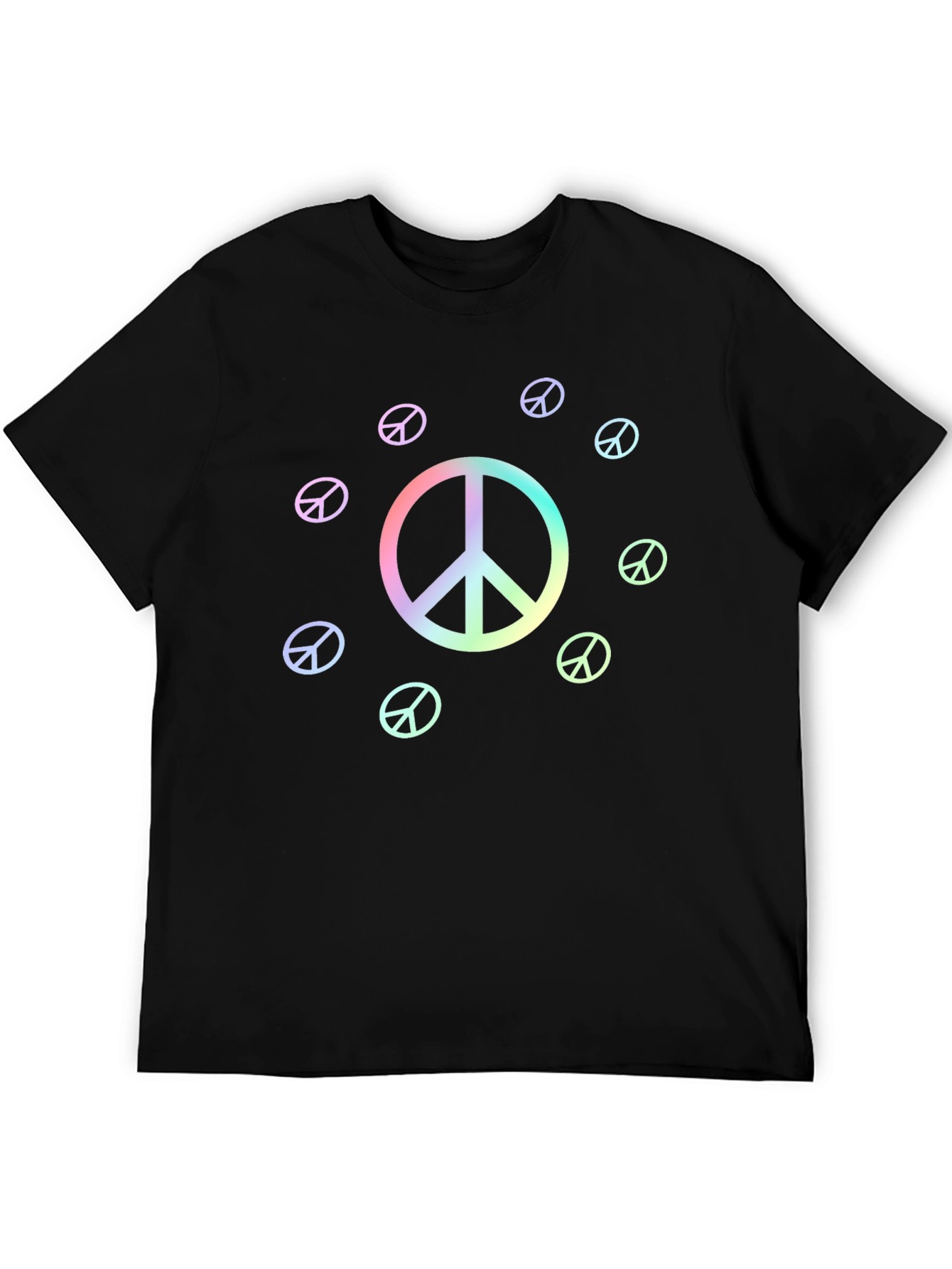 Peace Sign T-Shirt - Rainbow Graphic