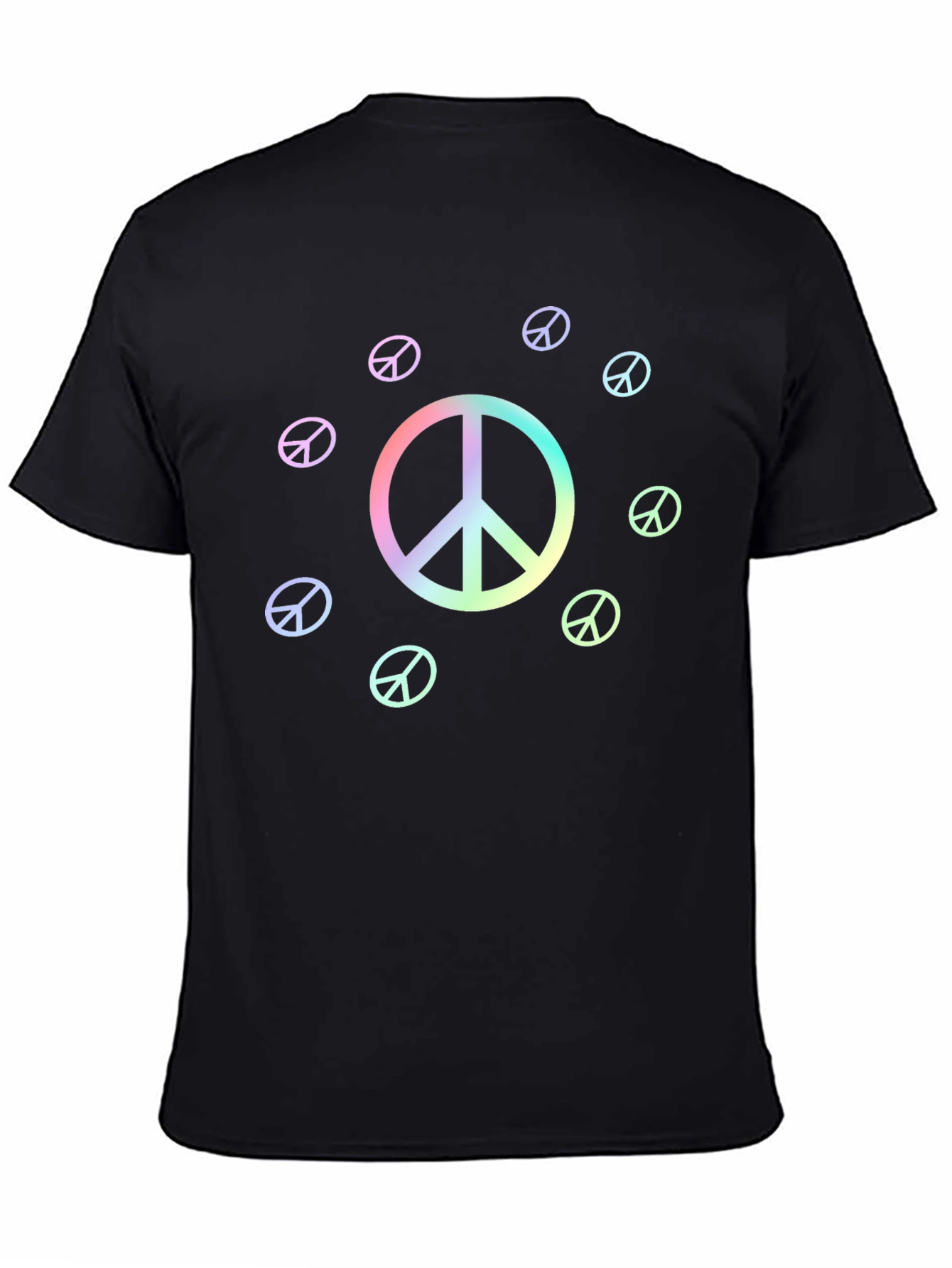 Peace Sign T-Shirt - Rainbow Graphic