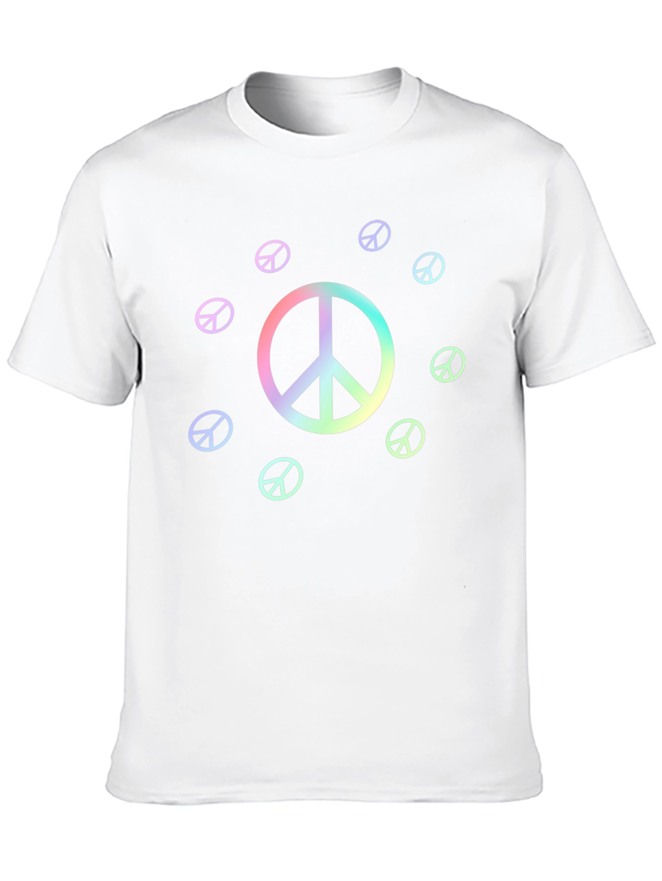 Peace Sign T-Shirt - Rainbow Graphic
