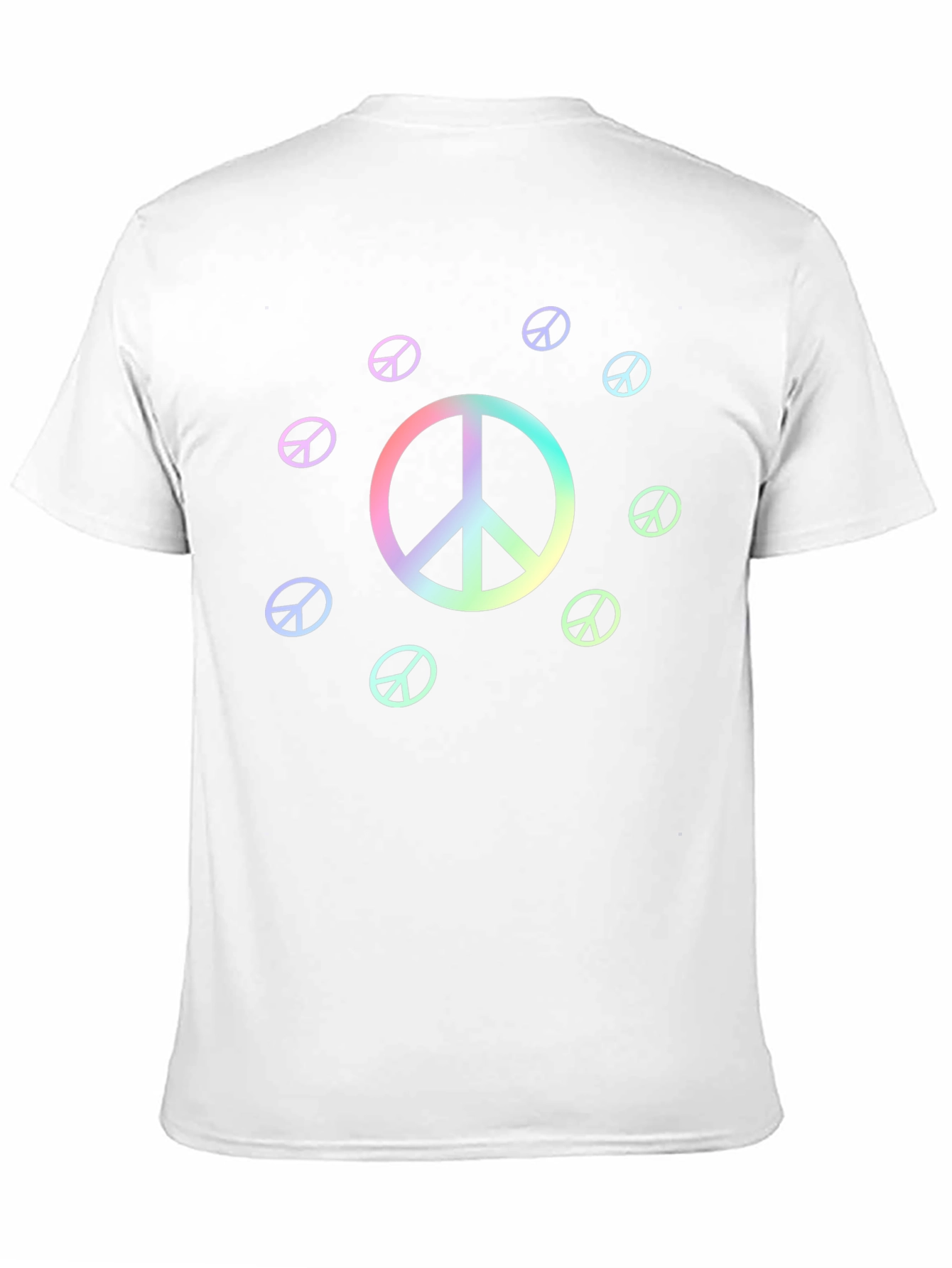 Peace Sign T-Shirt - Rainbow Graphic