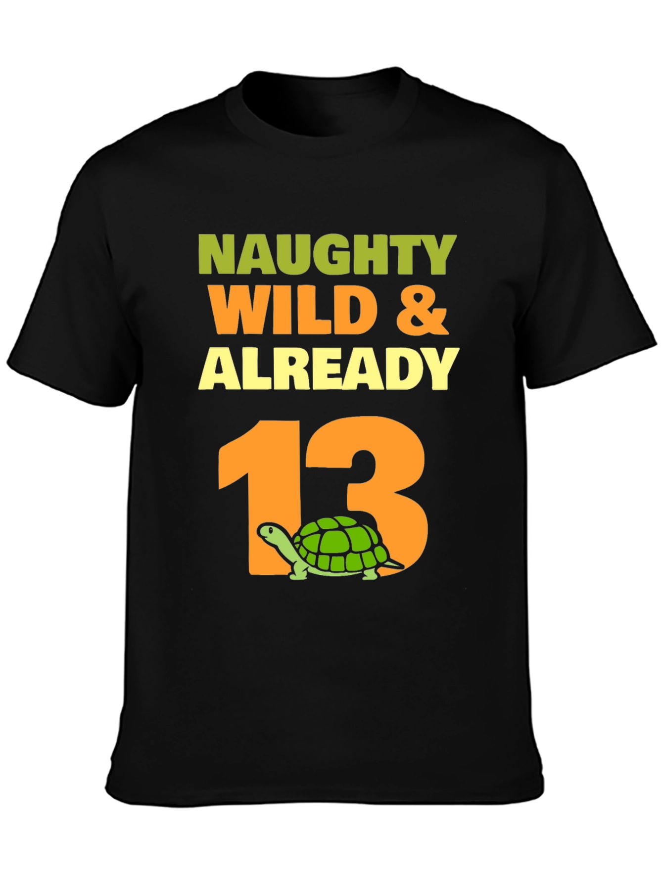 Naughty Wild & Already 13 Turtle T-Shirt