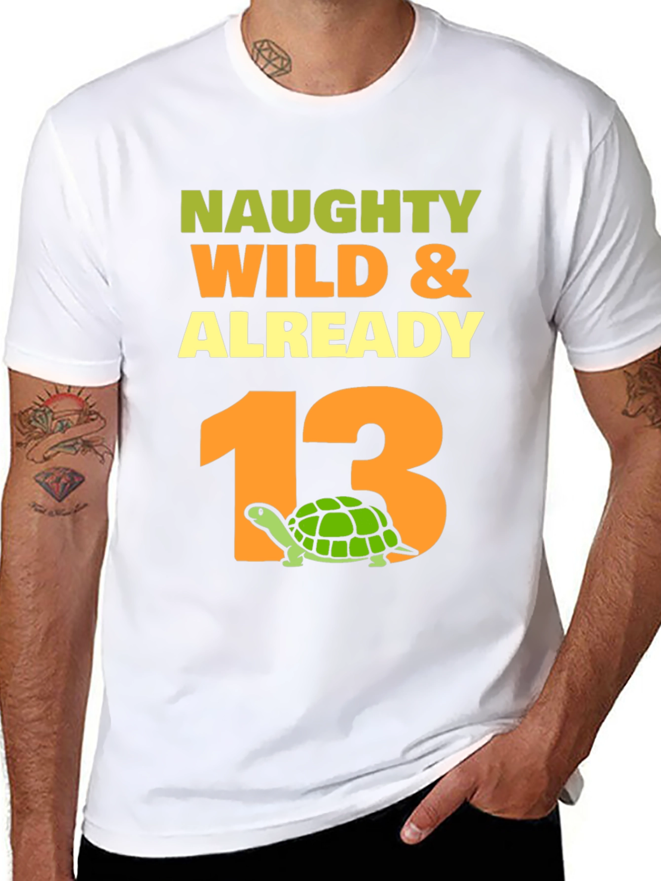 Naughty Wild & Already 13 Turtle T-Shirt