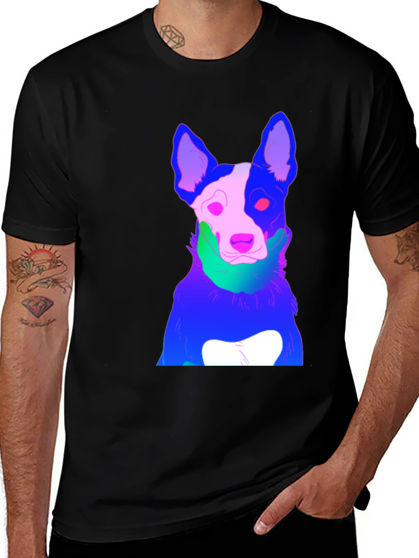Cool Dog Graphic Tee - Stylish Animal Print T-Shirt