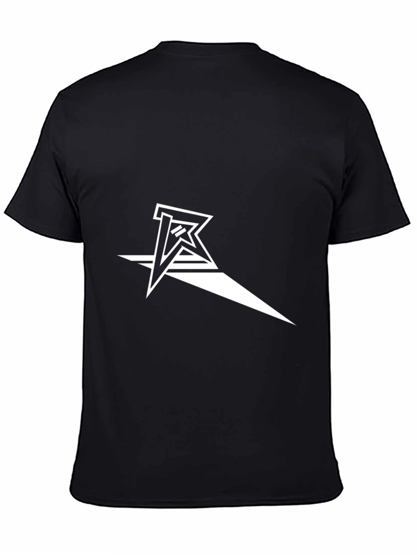 Modern Graphic Tee - Black with White Logo