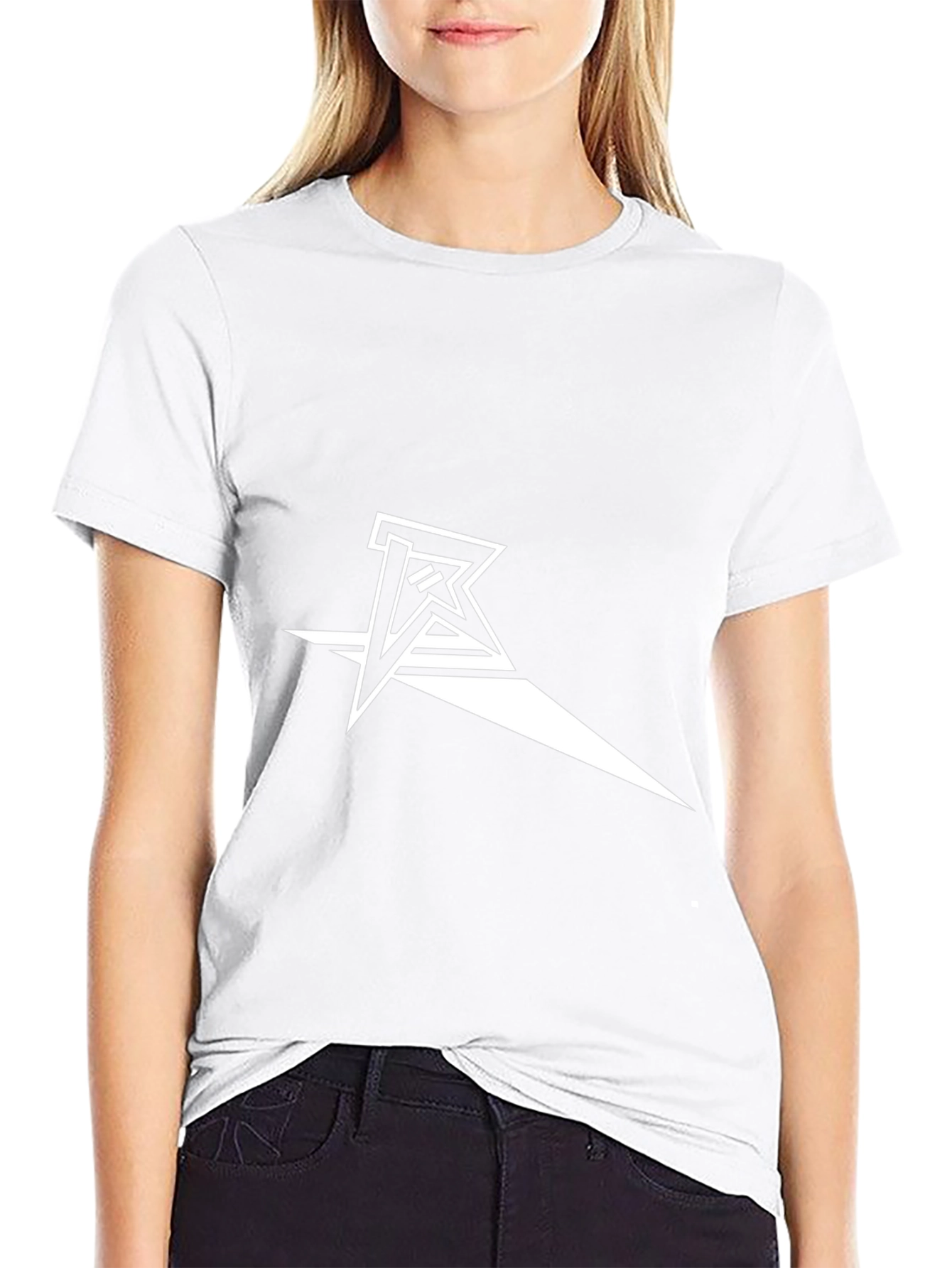 Modern Graphic Tee - Black with White Logo