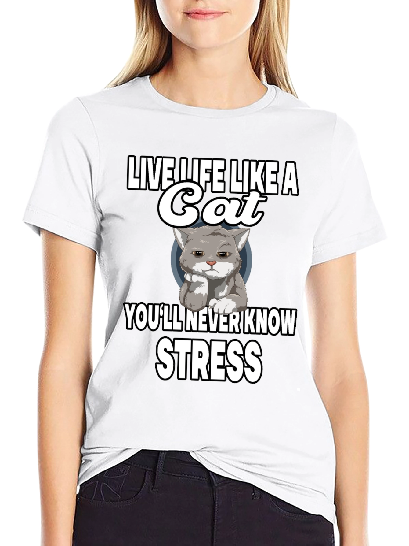Live Life Like a Cat Graphic T-Shirt