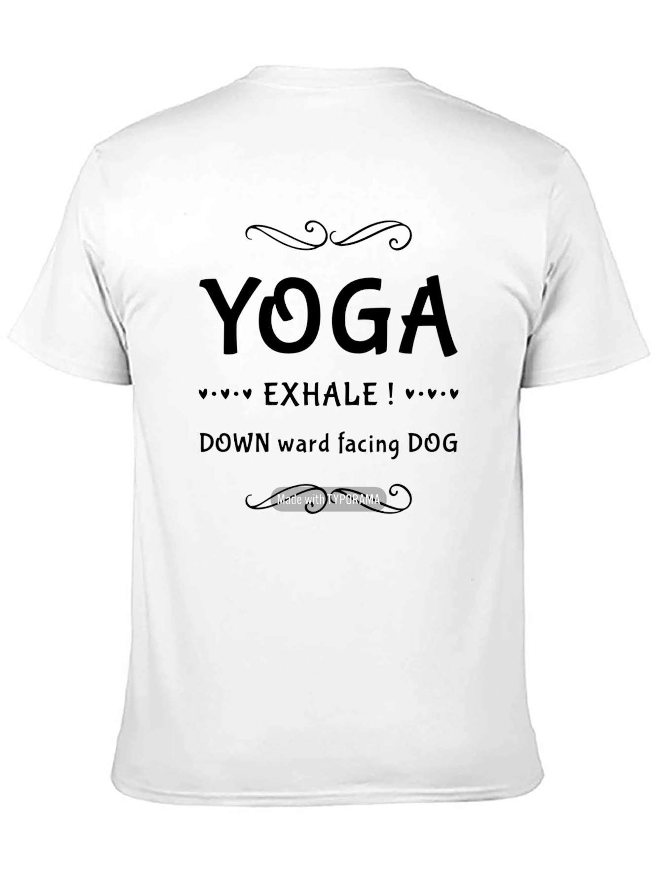 Yoga Exhale T-Shirt - Downward Facing Dog