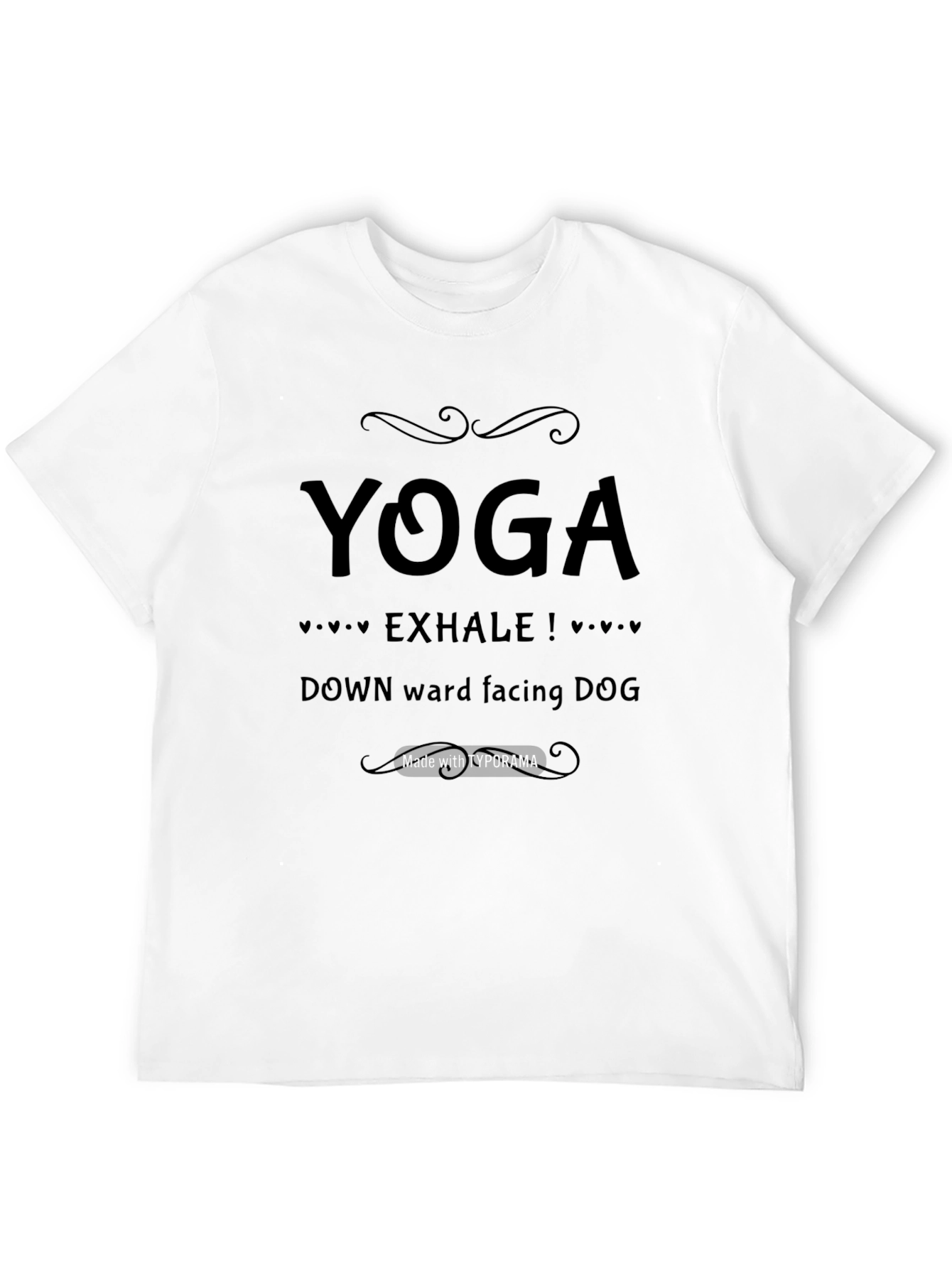 Yoga Exhale T-Shirt - Downward Facing Dog