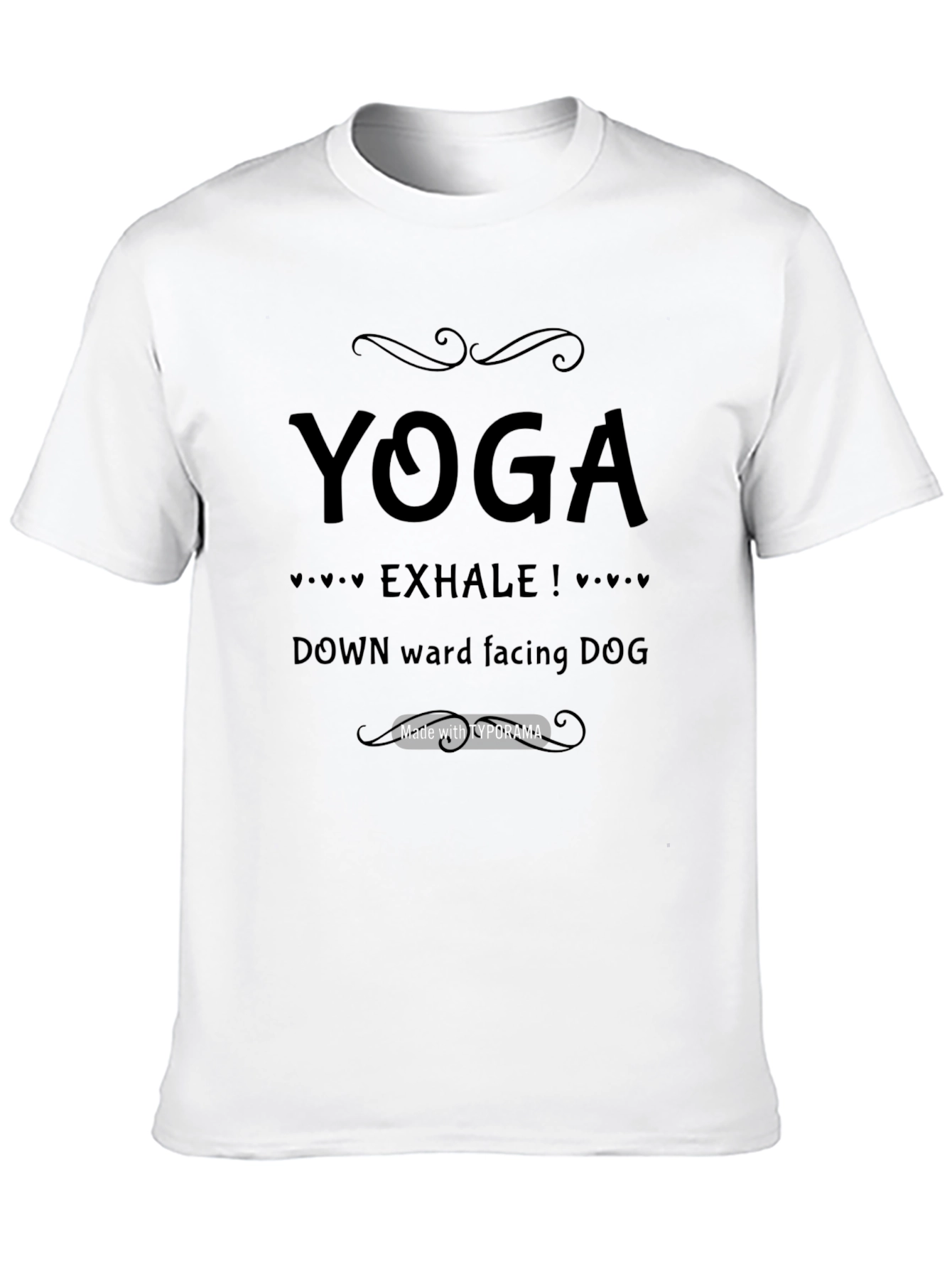 Yoga Exhale T-Shirt - Downward Facing Dog