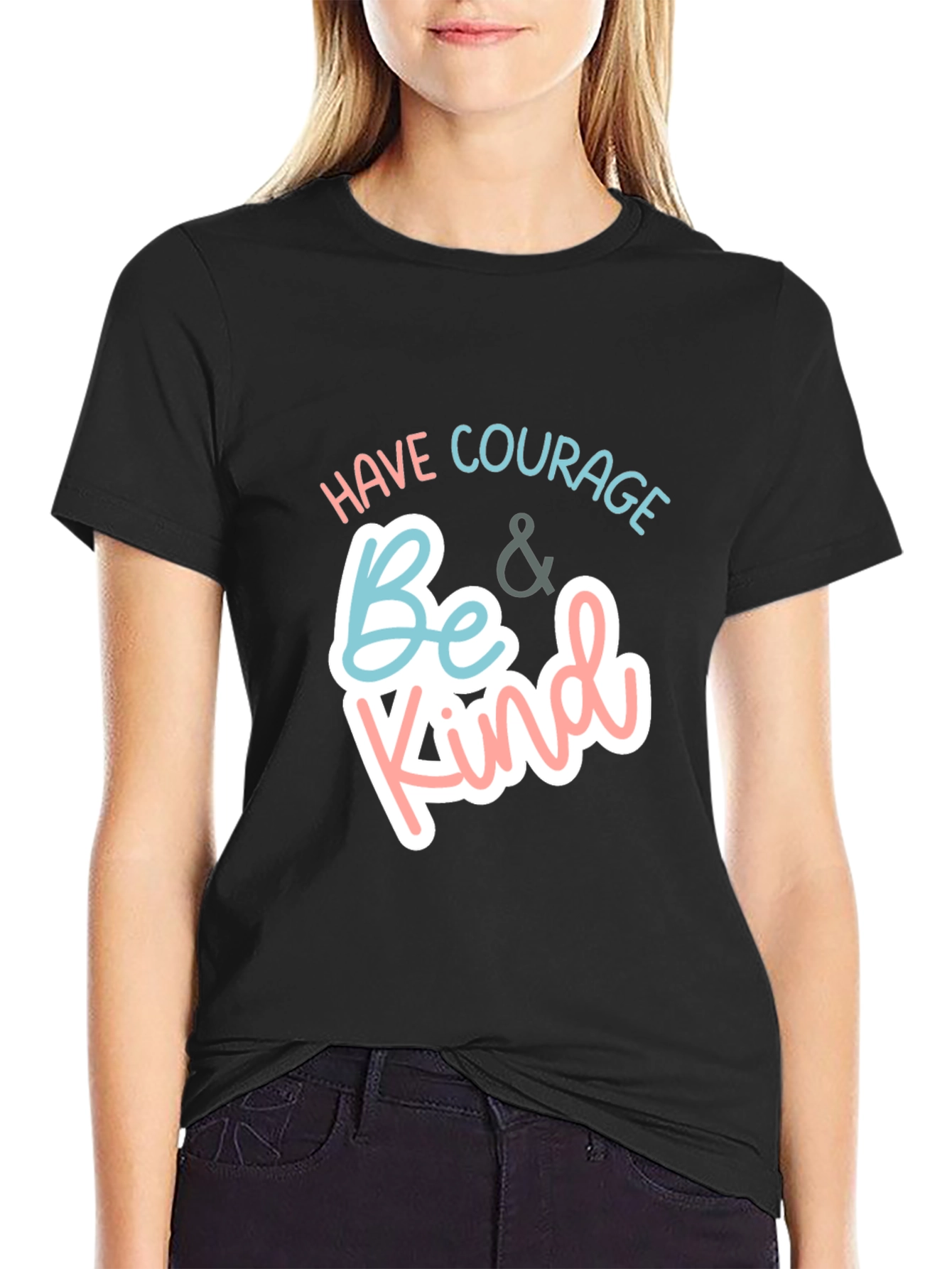Courage & Kind Black Graphic Tee