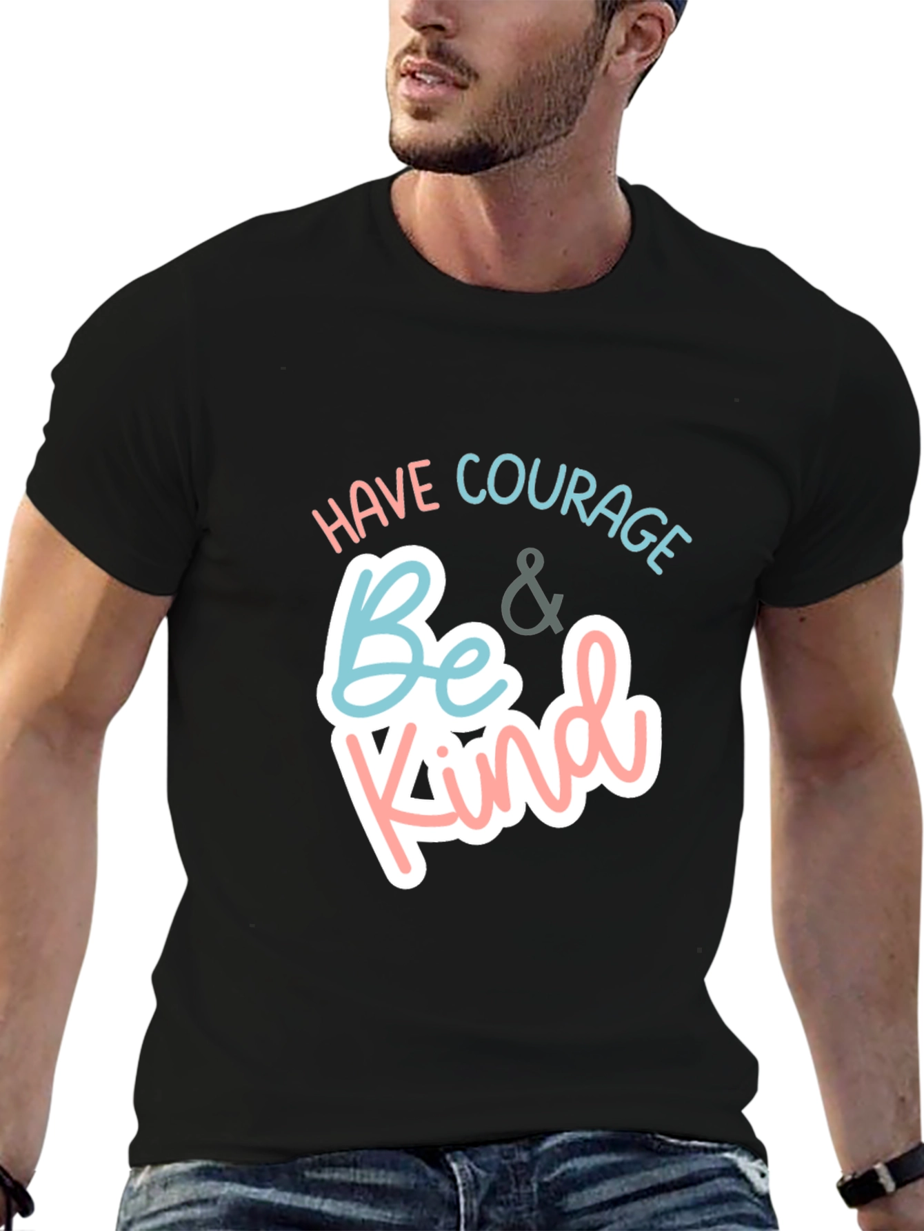 Courage & Kind Black Graphic Tee