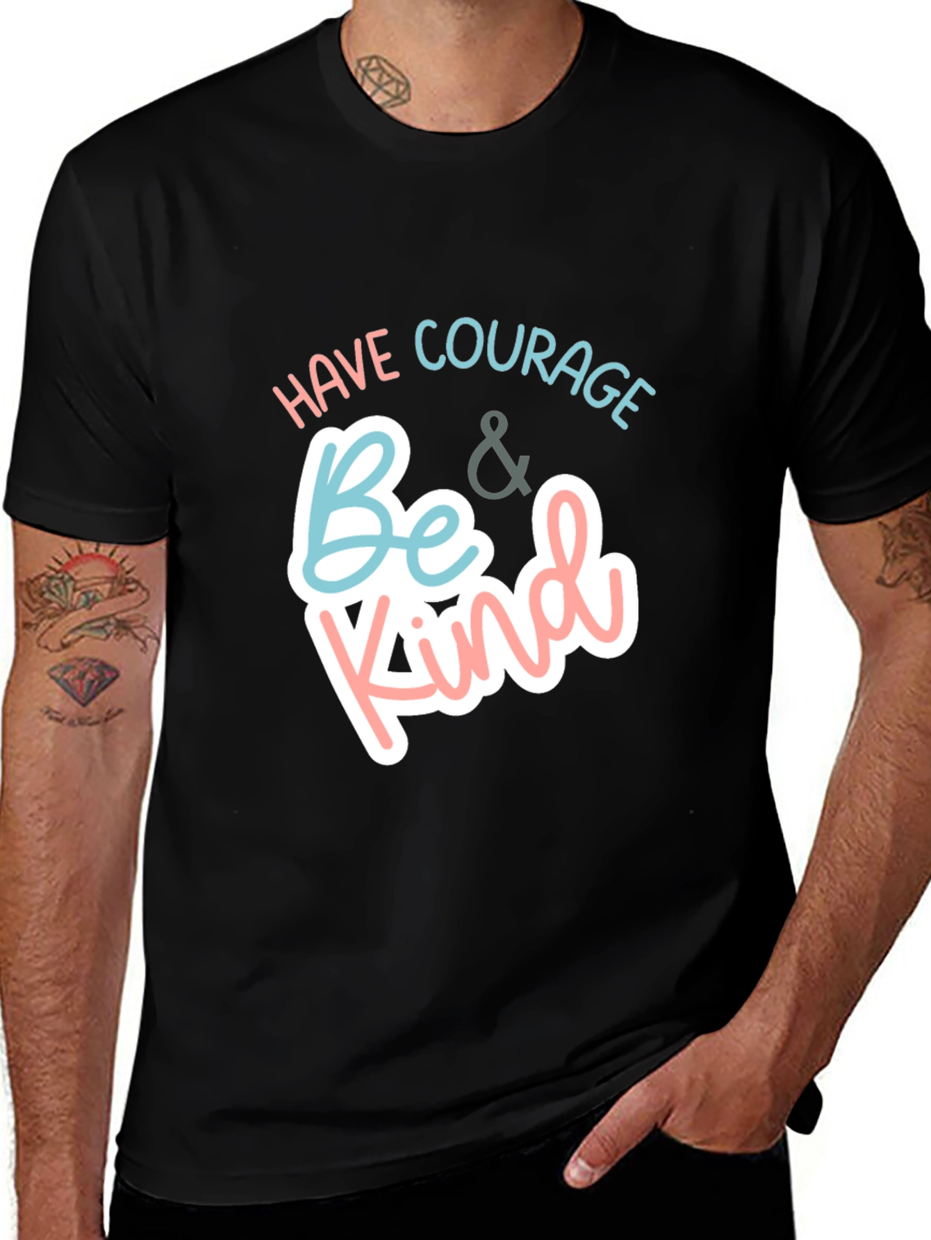Courage & Kind Black Graphic Tee