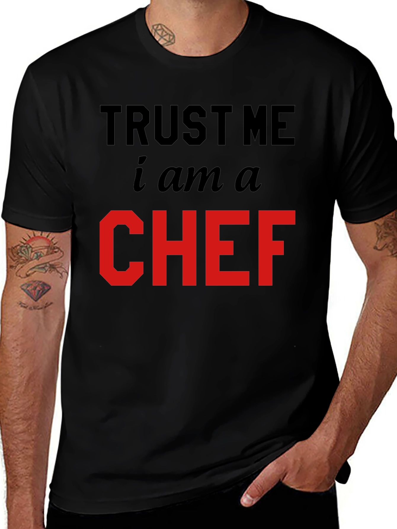 Trust Me Im a Chef Black T-Shirt