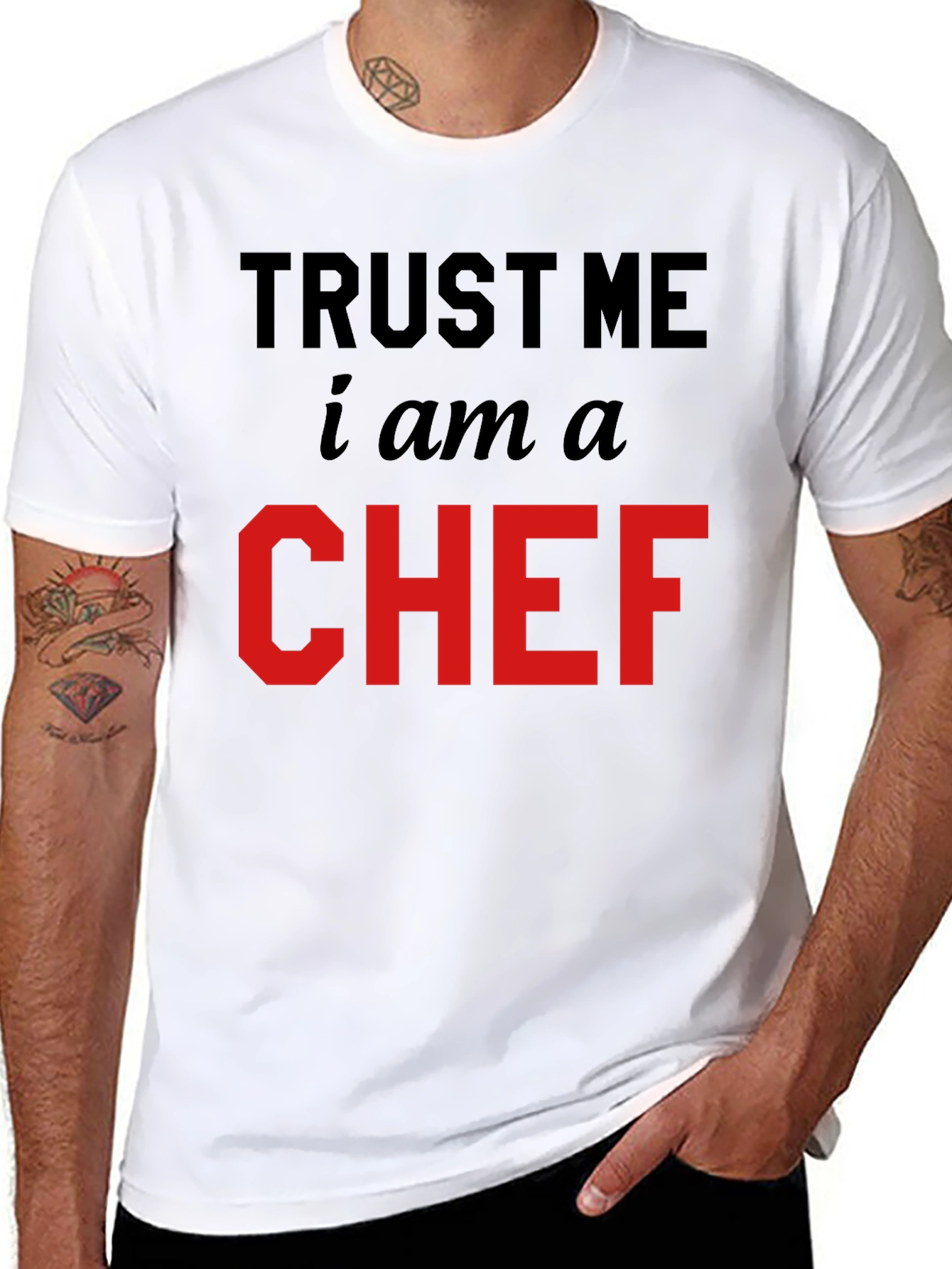 Trust Me Im a Chef Black T-Shirt