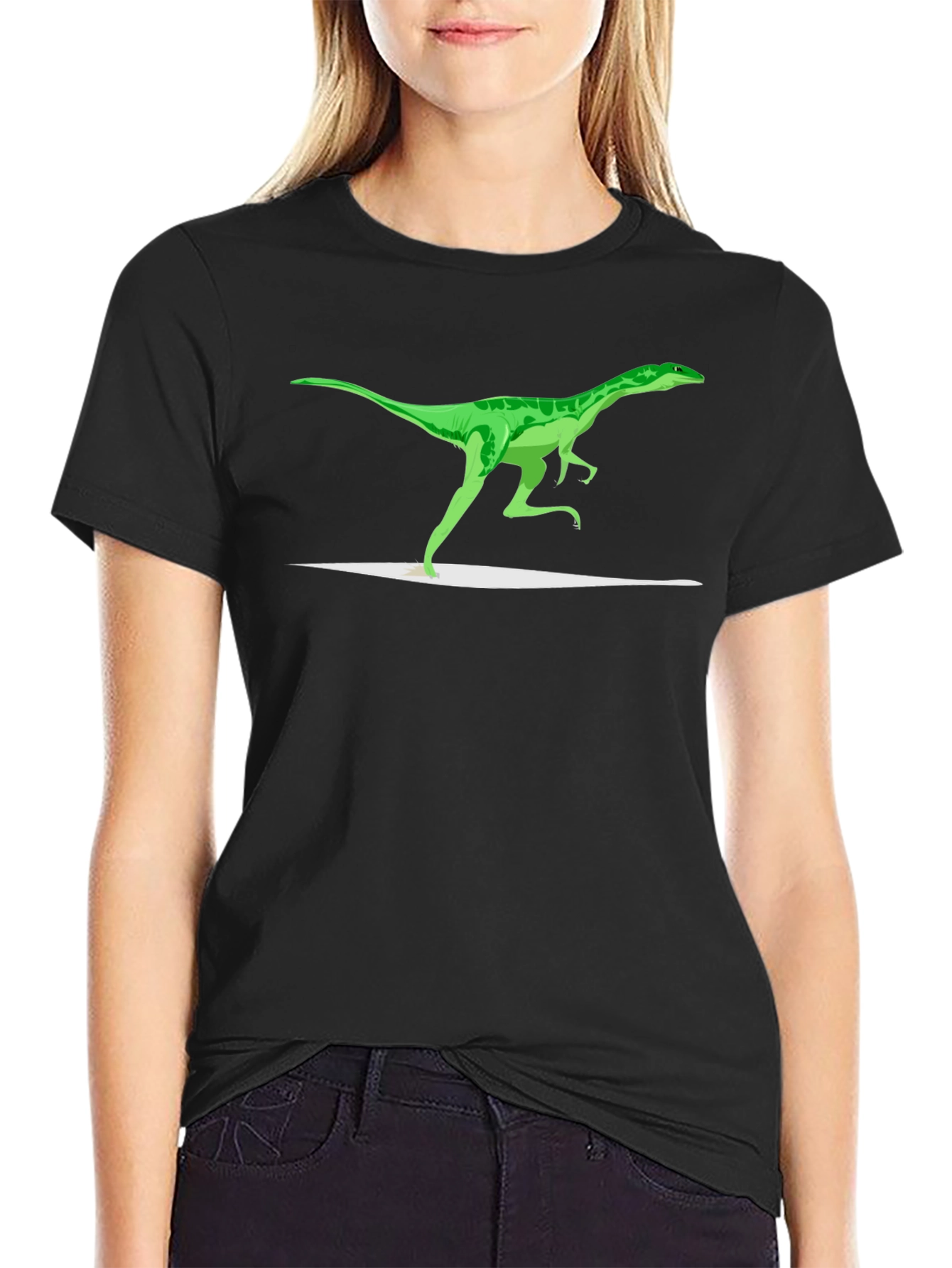 Dinosaur Graphic Tee - Stylish Black T-Shirt