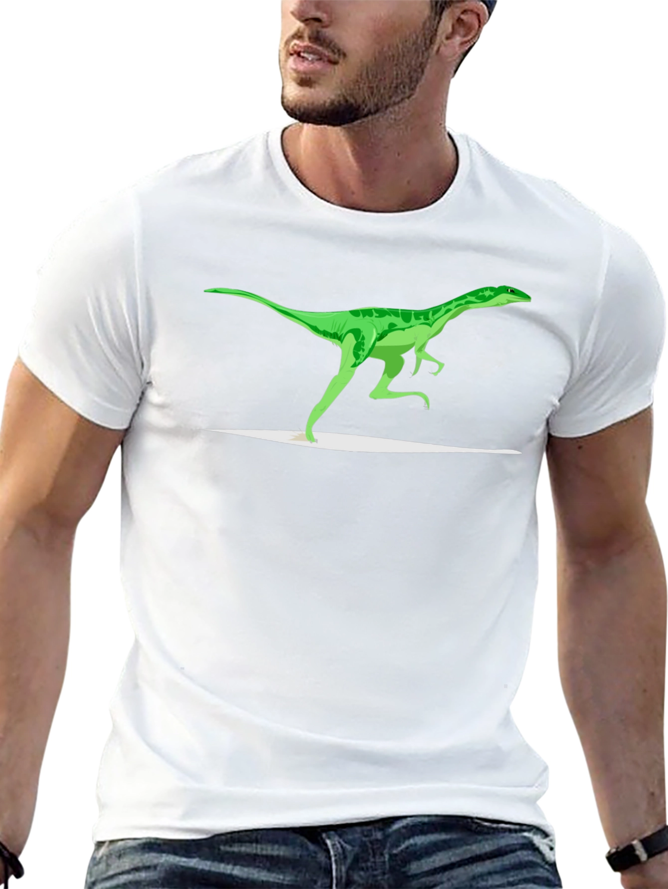 Dinosaur Graphic Tee - Stylish Black T-Shirt