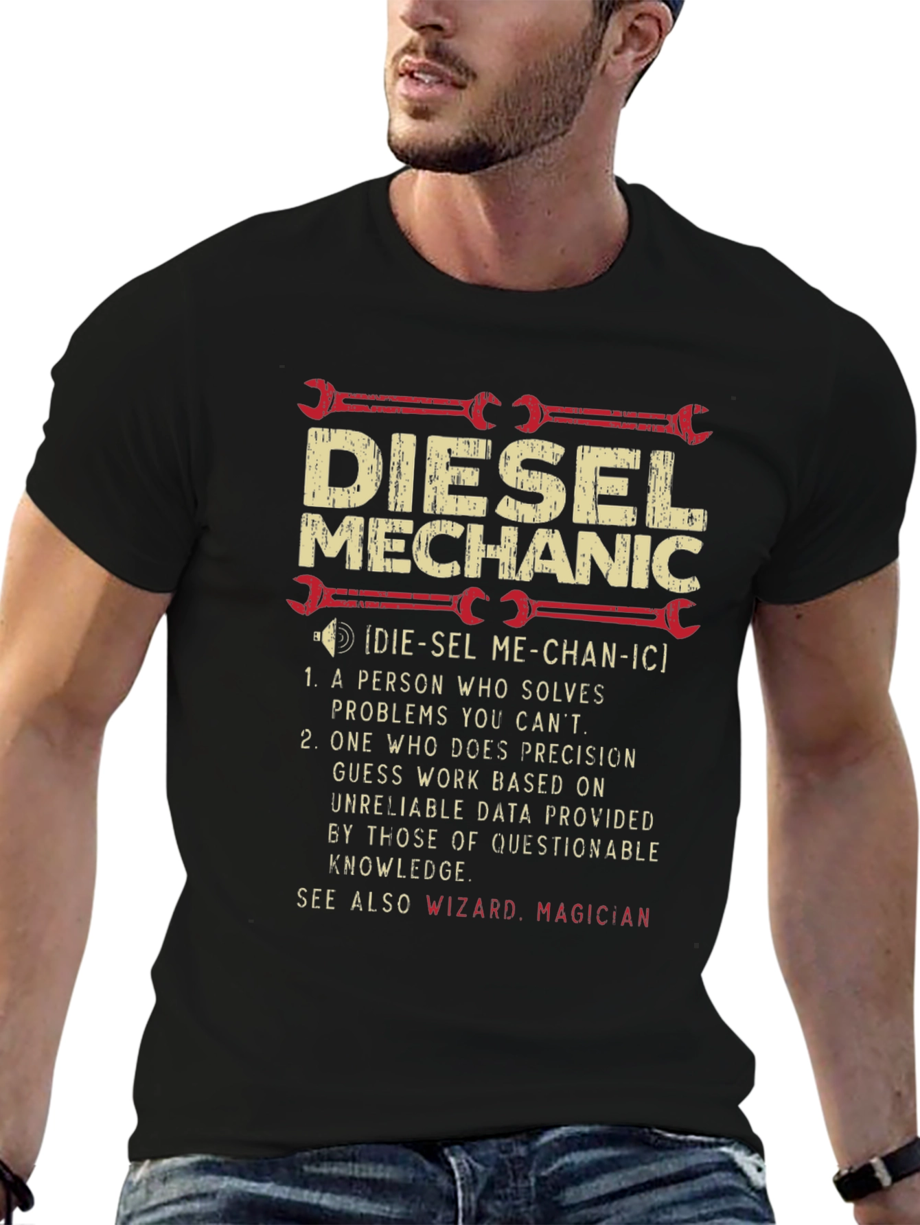 Diesel Mechanic Definition Graphic T-Shirt
