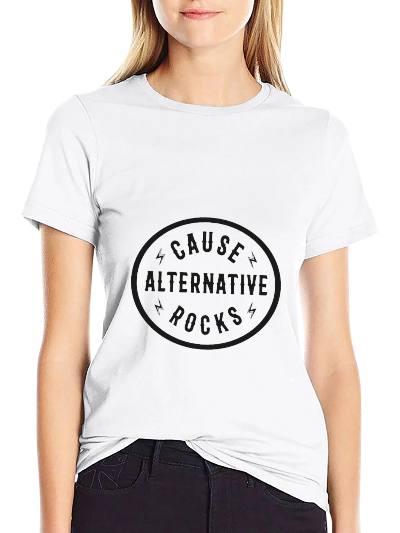 Black Graphic Tee - Alternative Rocks