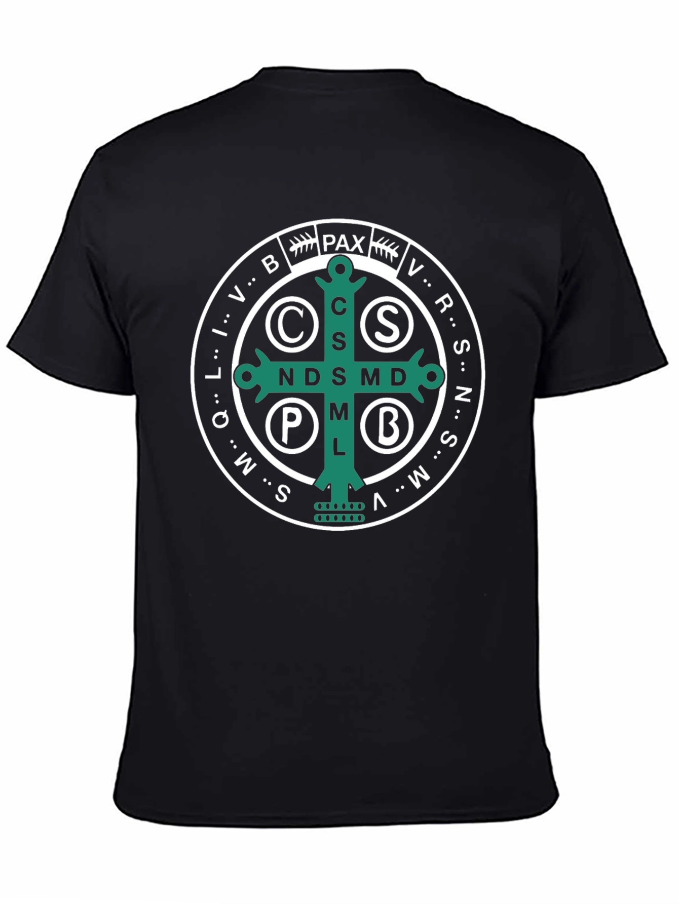 St. Benedict Medal Graphic Tee - Black