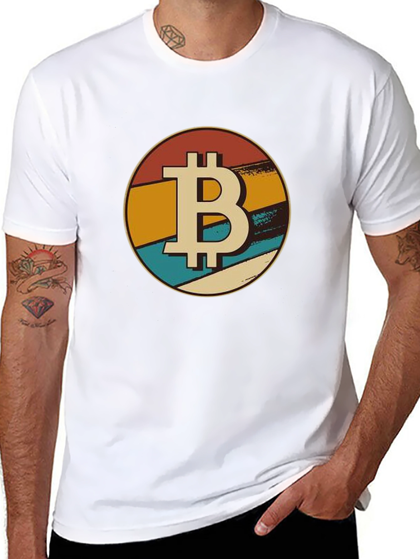 Retro Bitcoin T-Shirt - Classic BTC Design