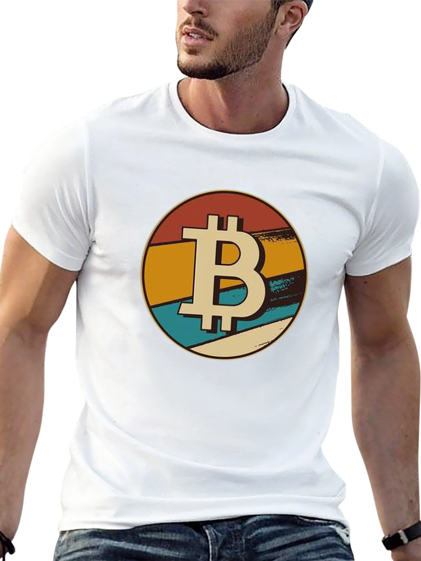 Retro Bitcoin T-Shirt - Classic BTC Design