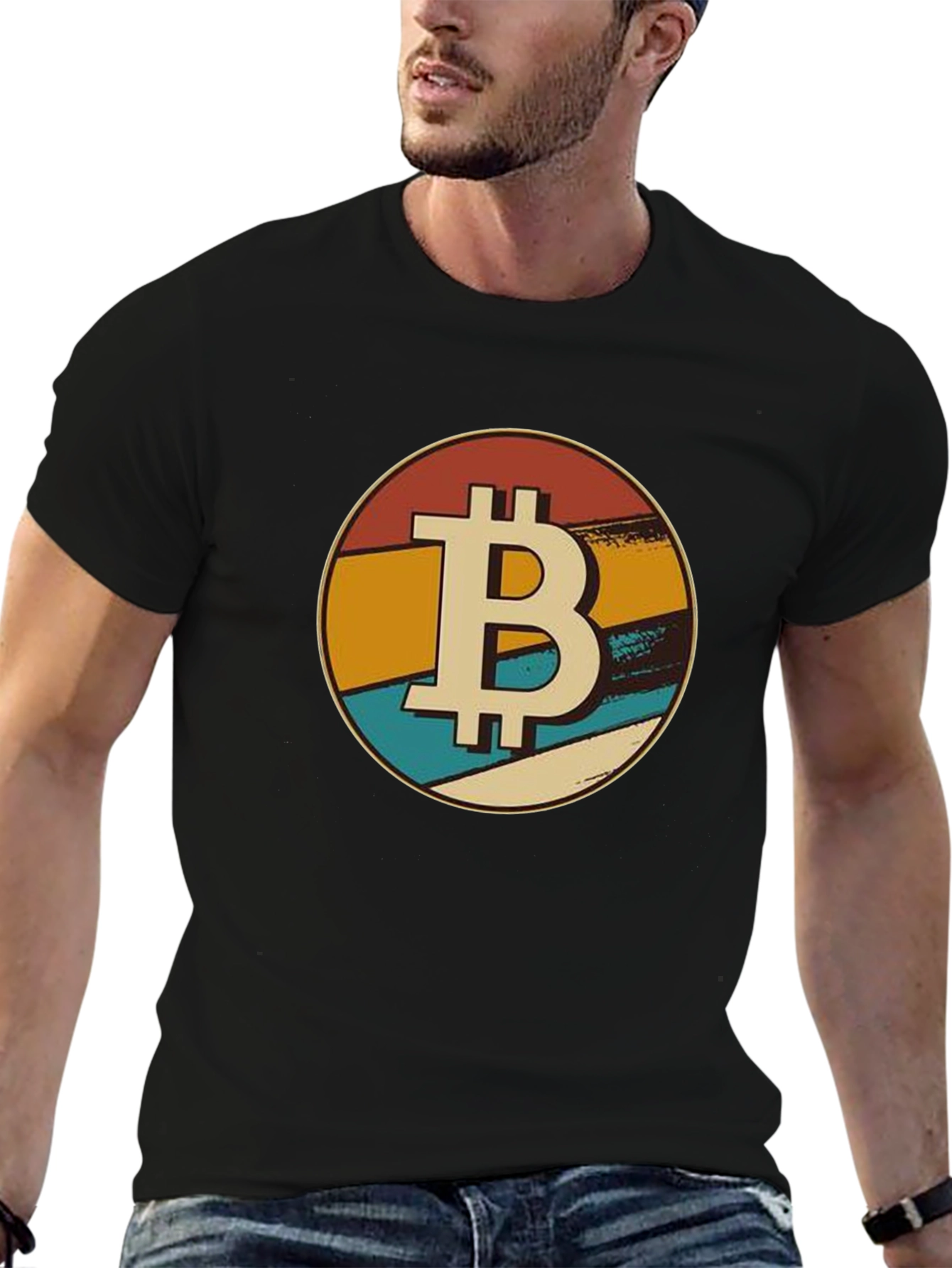 Retro Bitcoin T-Shirt - Classic BTC Design