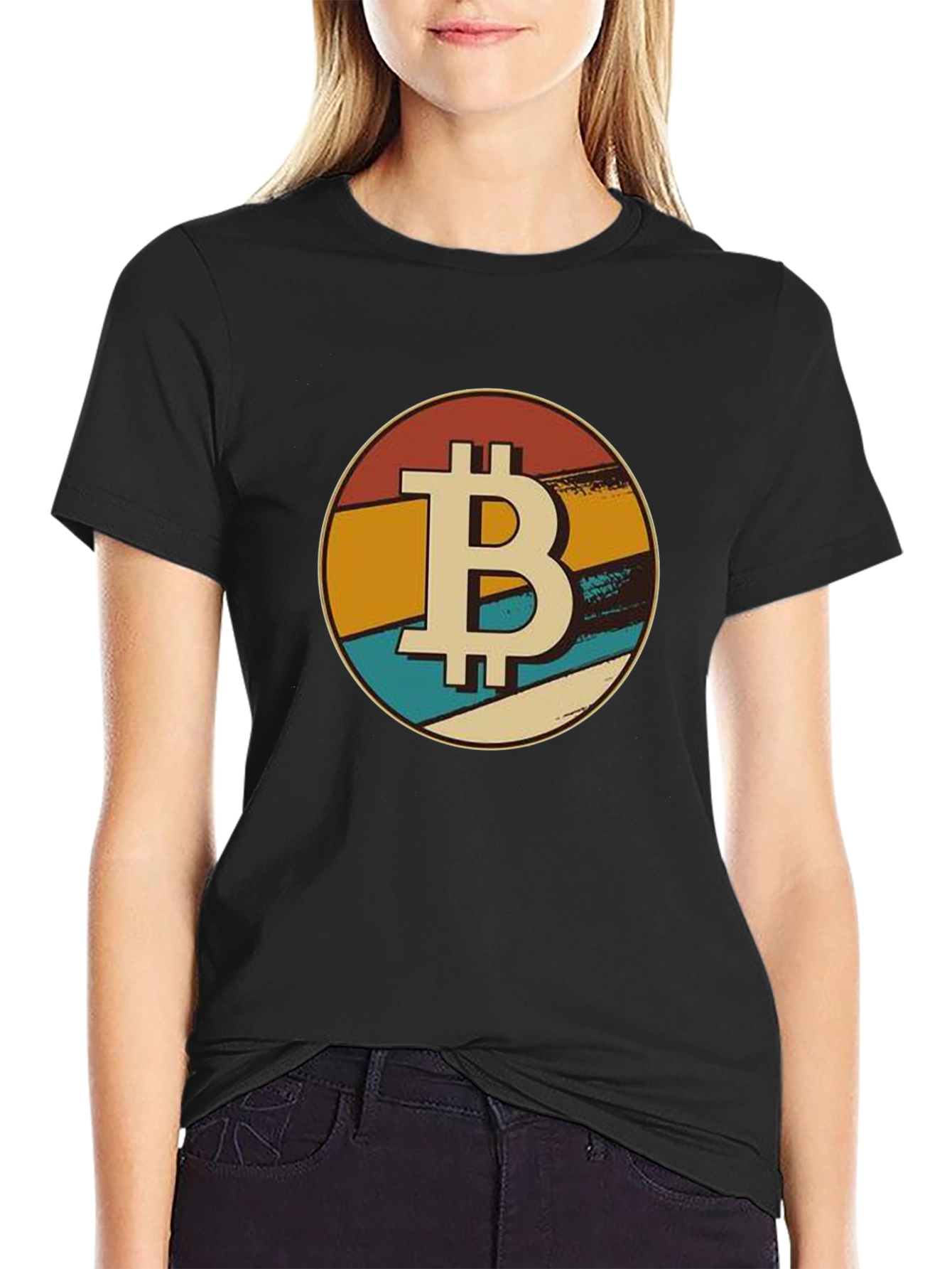 Retro Bitcoin T-Shirt - Classic BTC Design