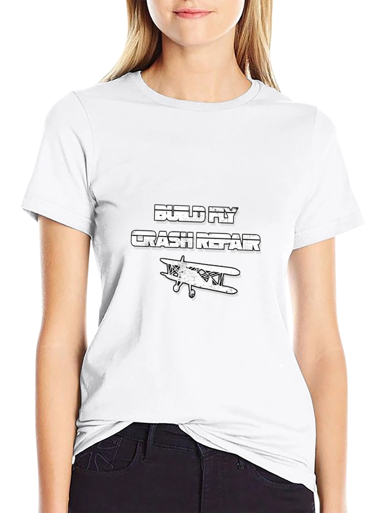 Build Fly Crash Repair T-Shirt - Aviation Humor