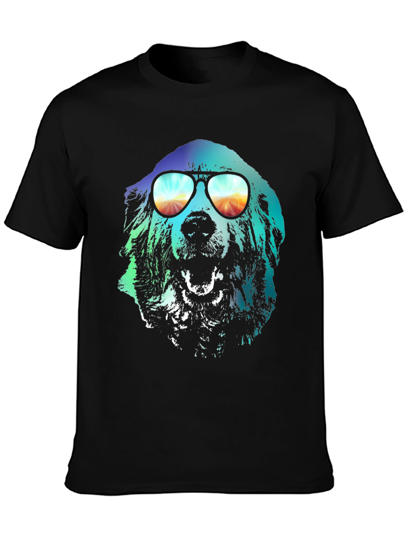 Cool Dog Graphic T-Shirt - Unisex Black Tee
