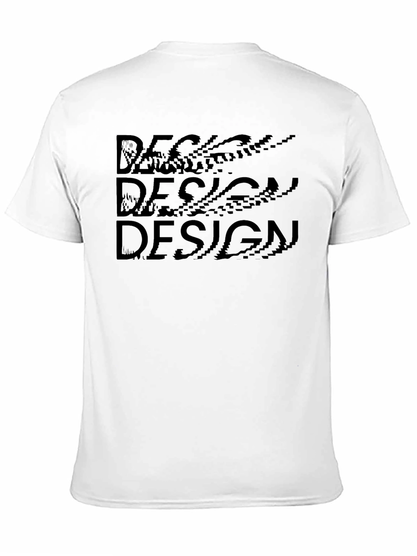 Black Design Text Tee - Cool Graphic Print Shirt