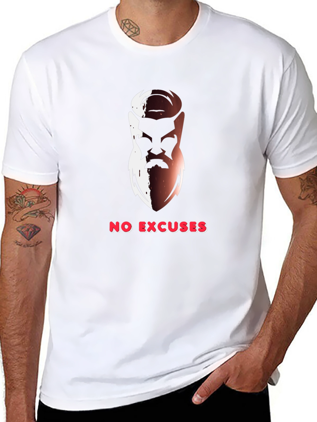 No Excuses Graphic Tee - Black