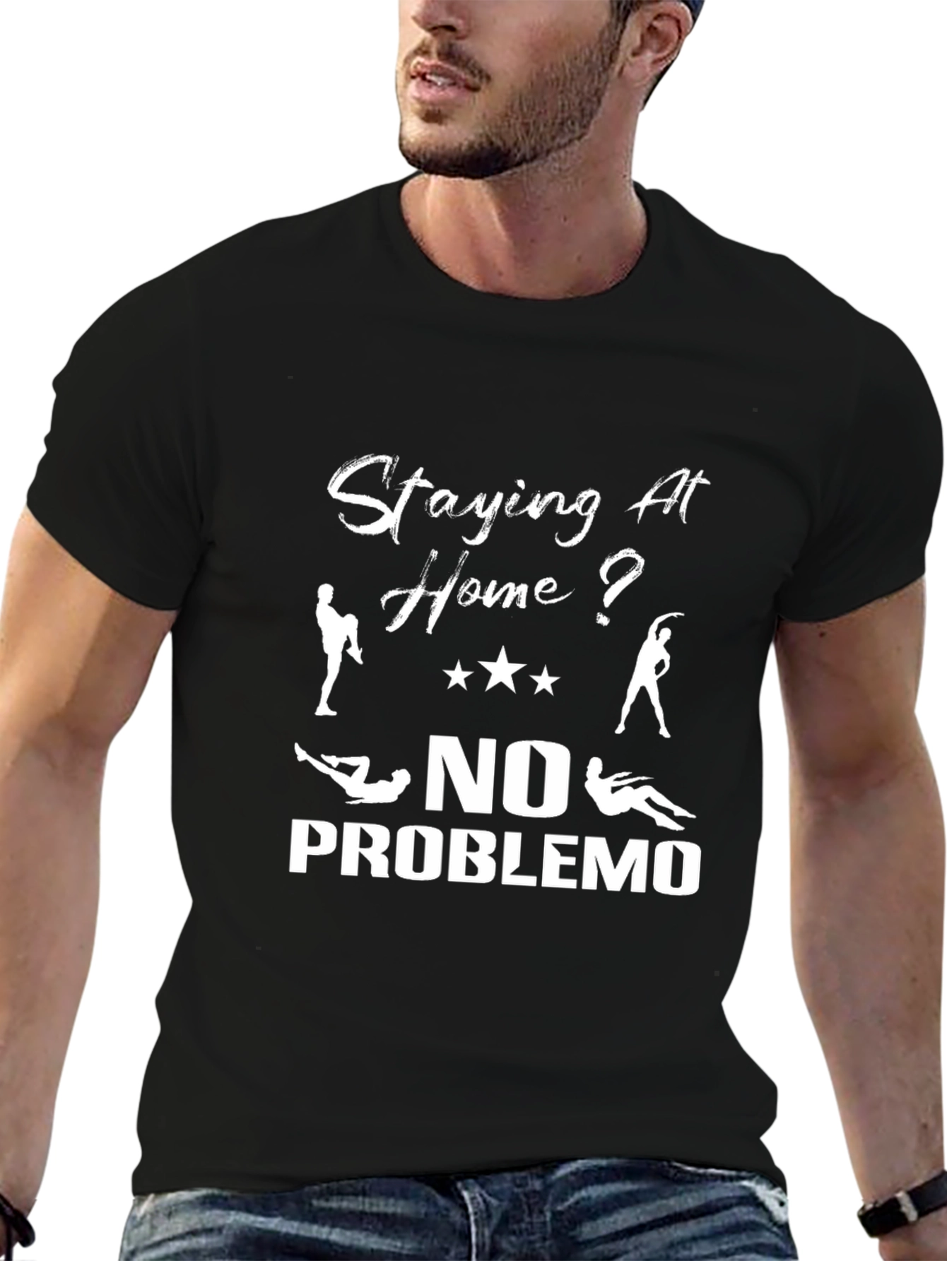 Staying at Home? No Problemo Workout Graphic Tee
