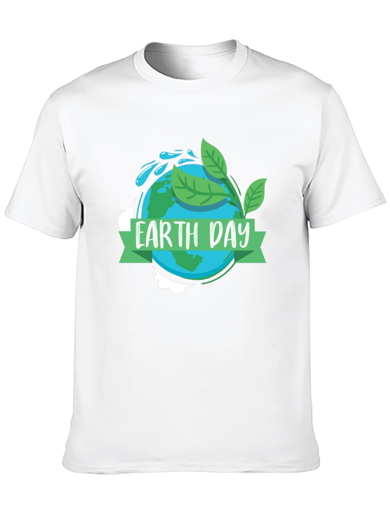 Earth Day Graphic Tee - Black Cotton T-Shirt