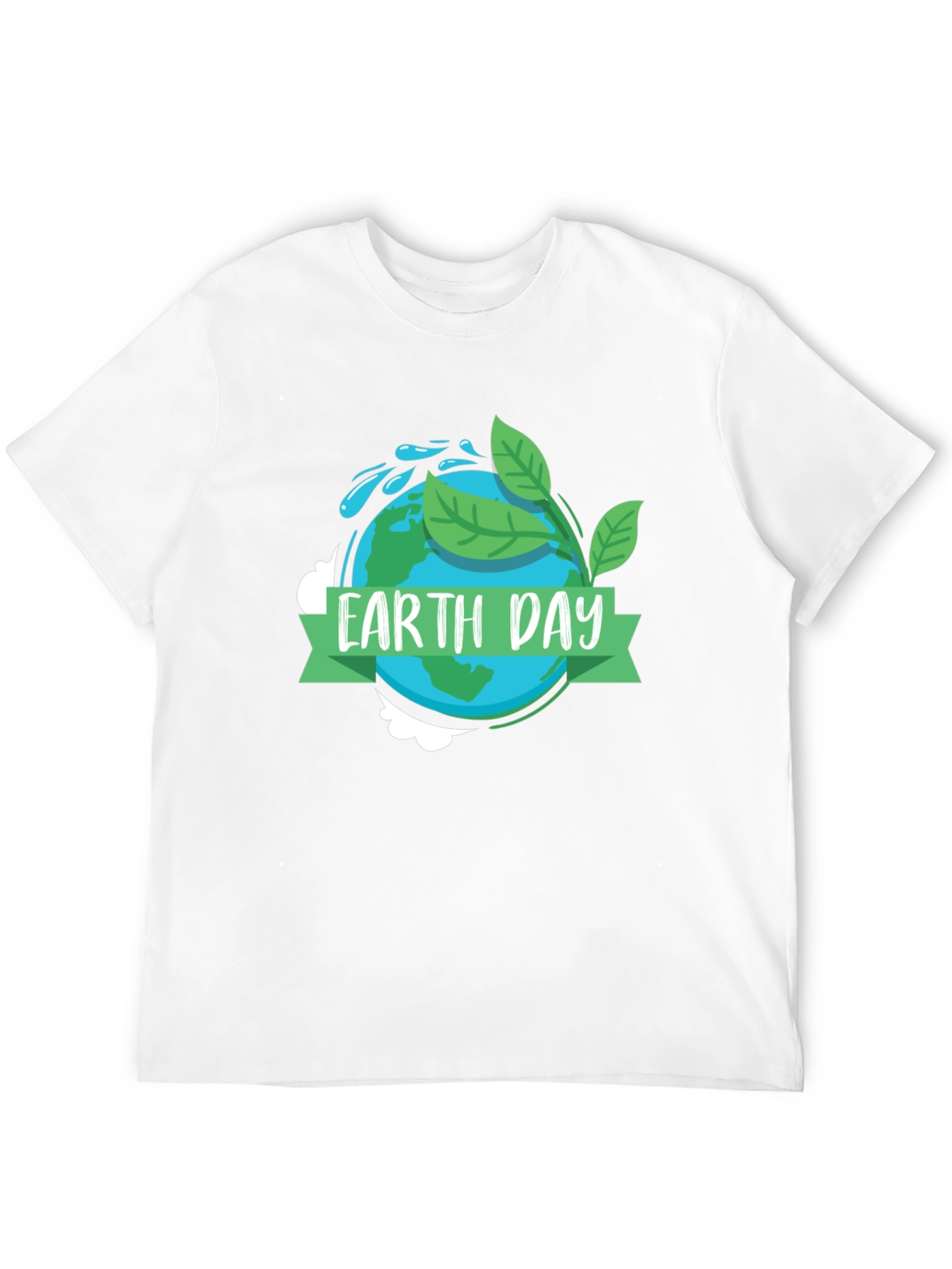 Earth Day Graphic Tee - Black Cotton T-Shirt