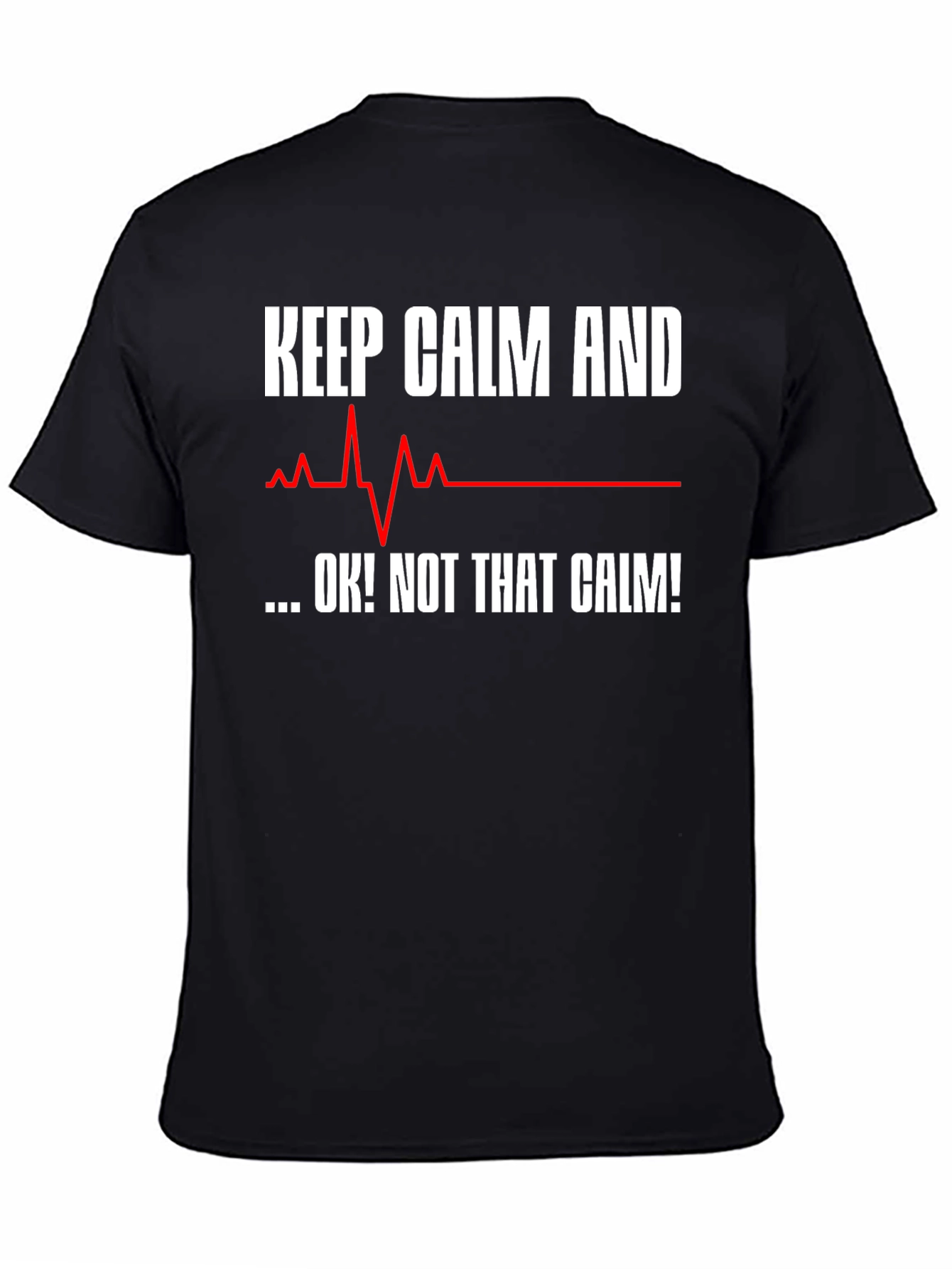 Keep Calm T-Shirt - Funny ECG Design