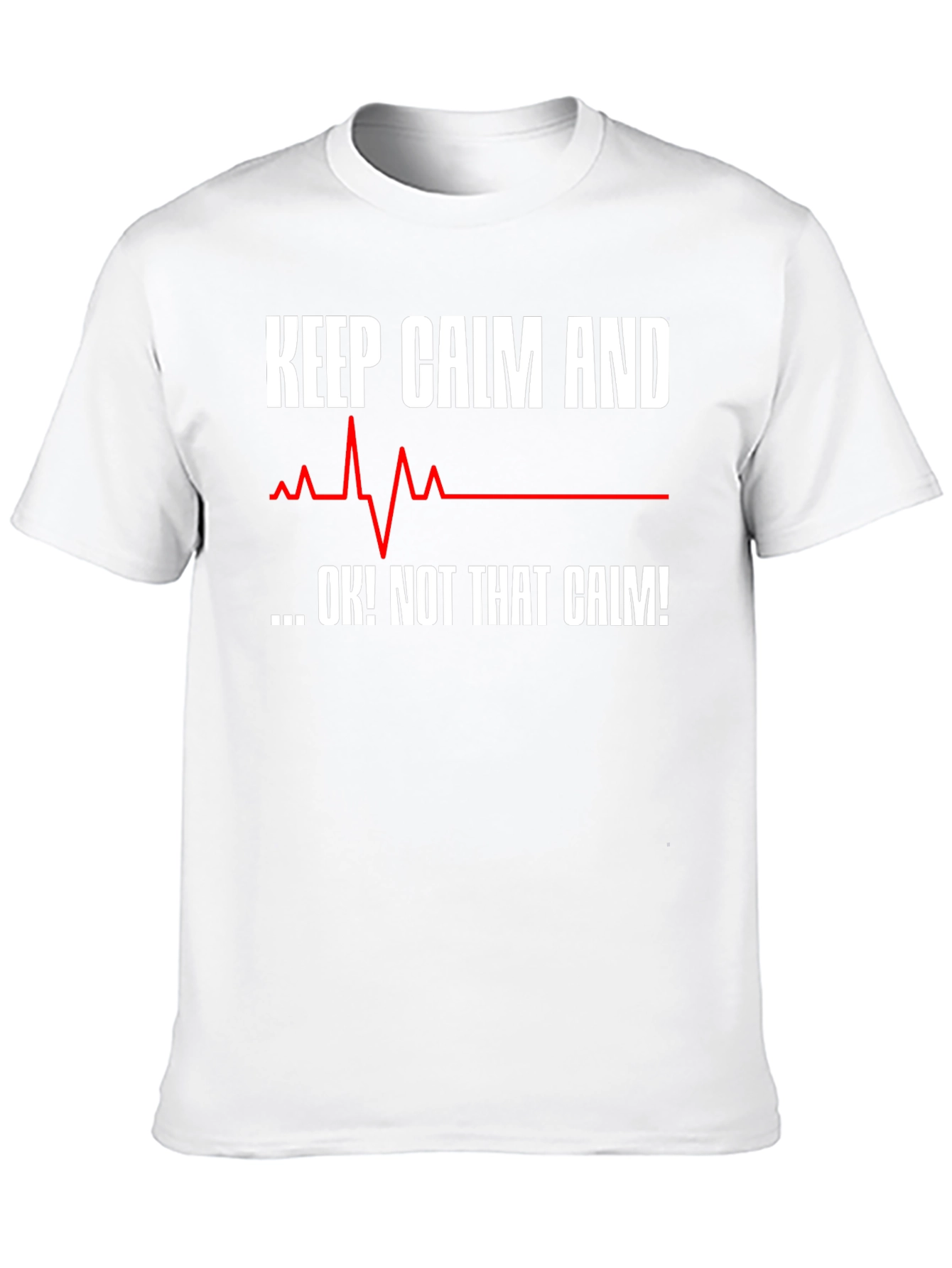 Keep Calm T-Shirt - Funny ECG Design