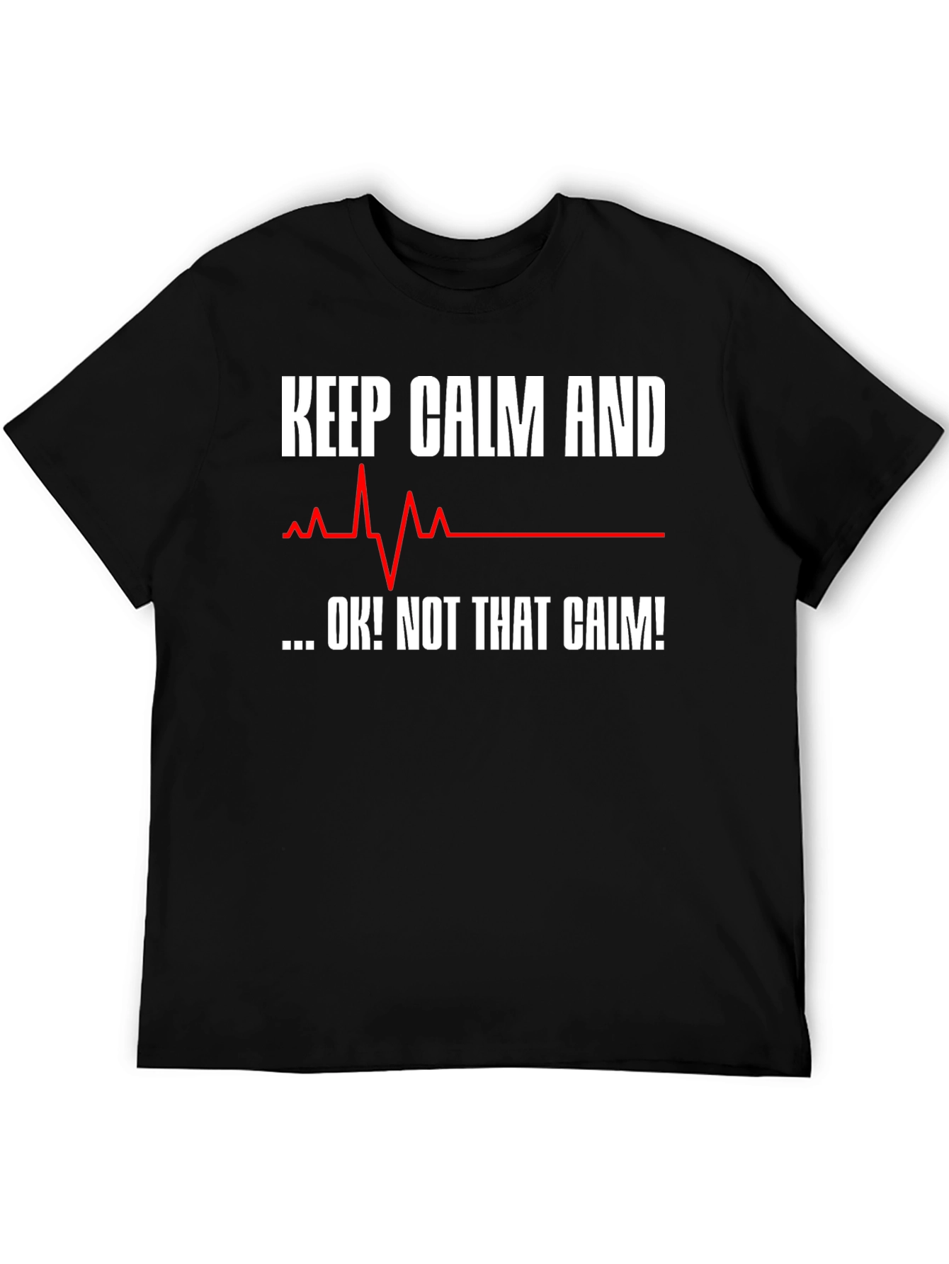 Keep Calm T-Shirt - Funny ECG Design