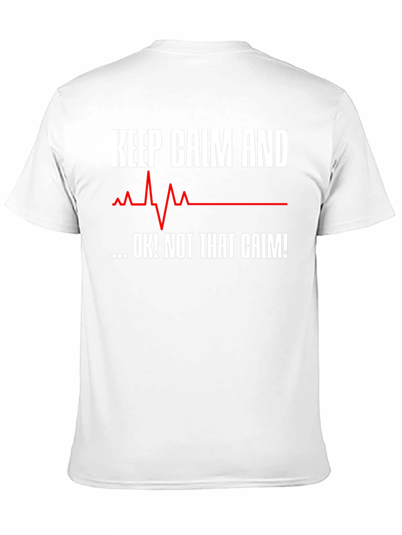 Keep Calm T-Shirt - Funny ECG Design