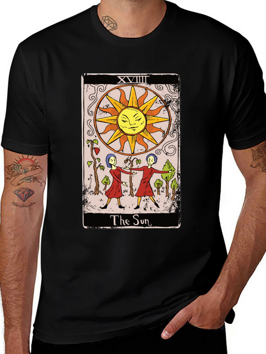 The Sun Tarot Card Graphic Tee - Mystical T-Shirt