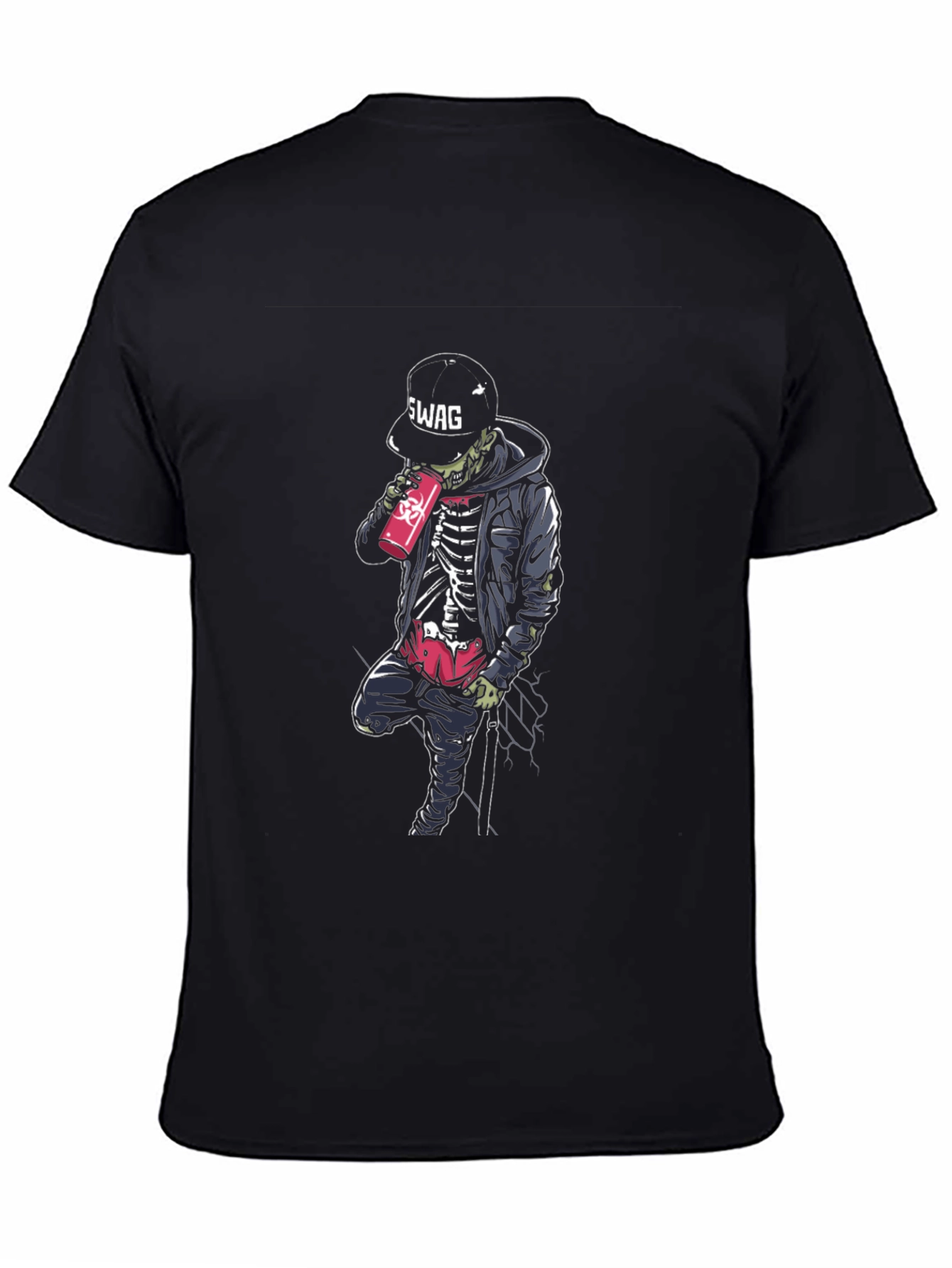 Swag Skeleton Graphic Print T-Shirt