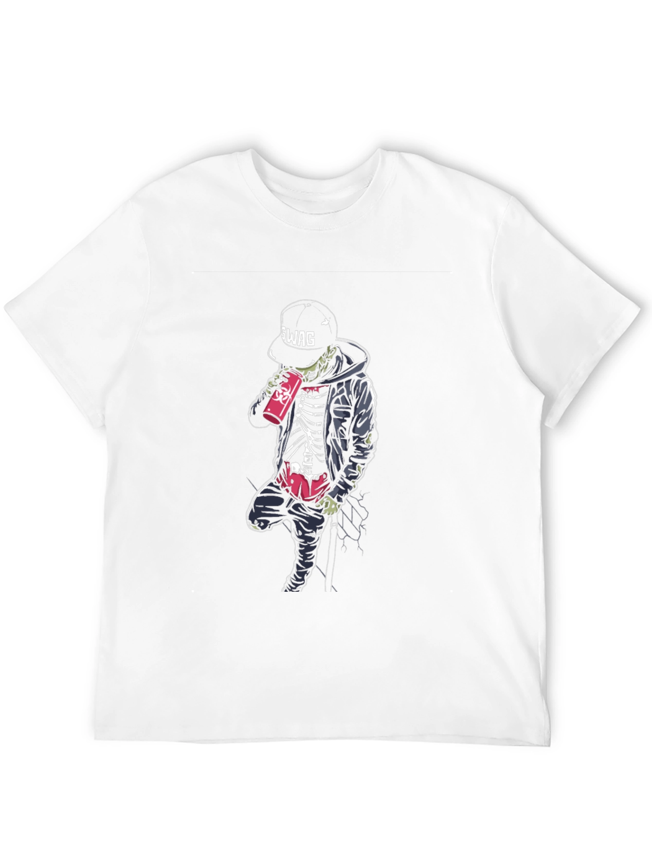 Swag Skeleton Graphic Print T-Shirt