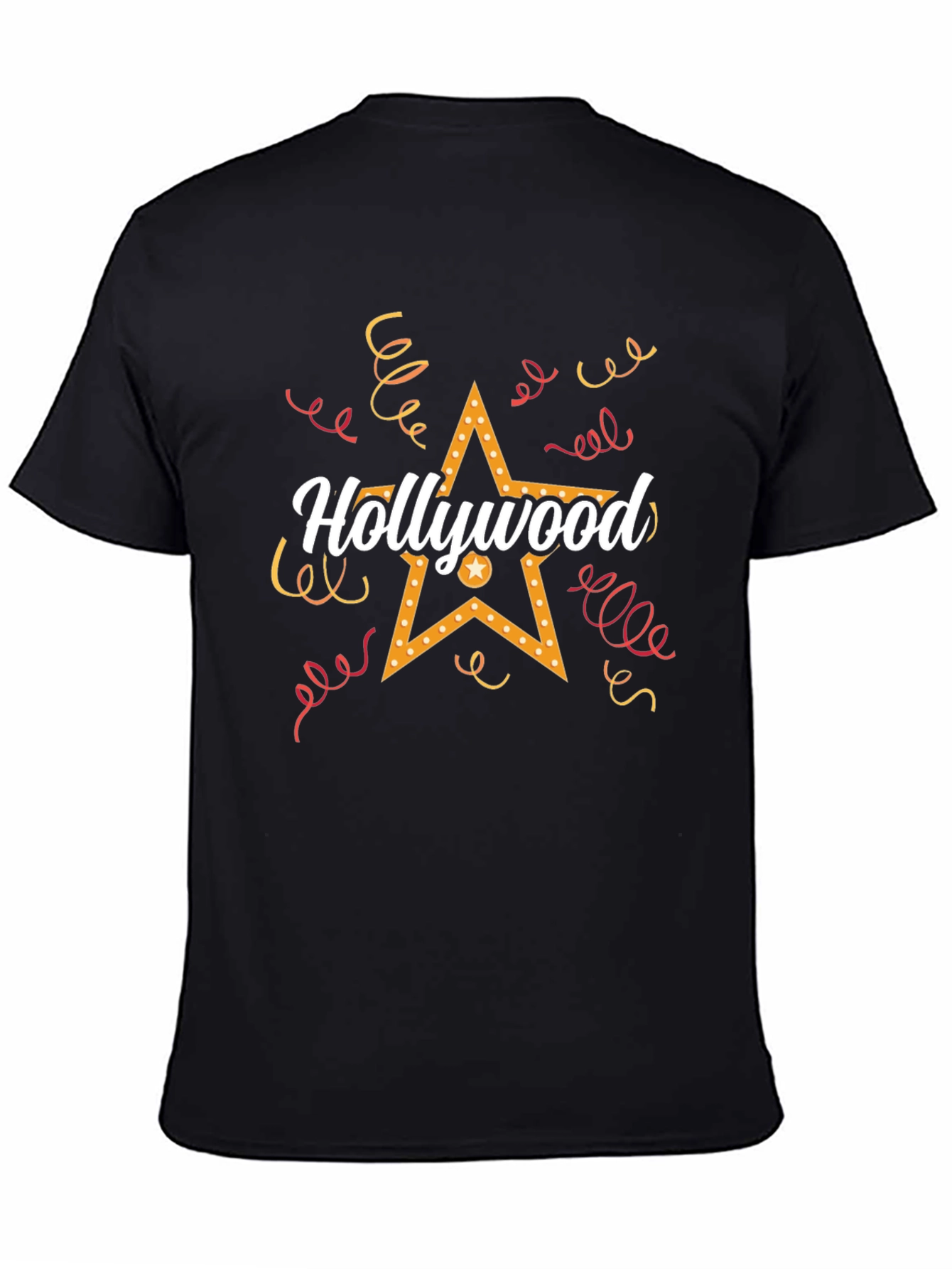 Hollywood Star Graphic Tee - Black